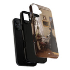 In front of the mirror by Ivan Ivanovich Shishkin - iPhone Tough Case