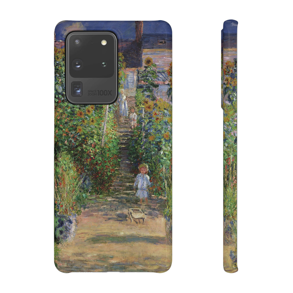 Monets Garden at Vetheuil by Claude Monet - Samsung Slim Case