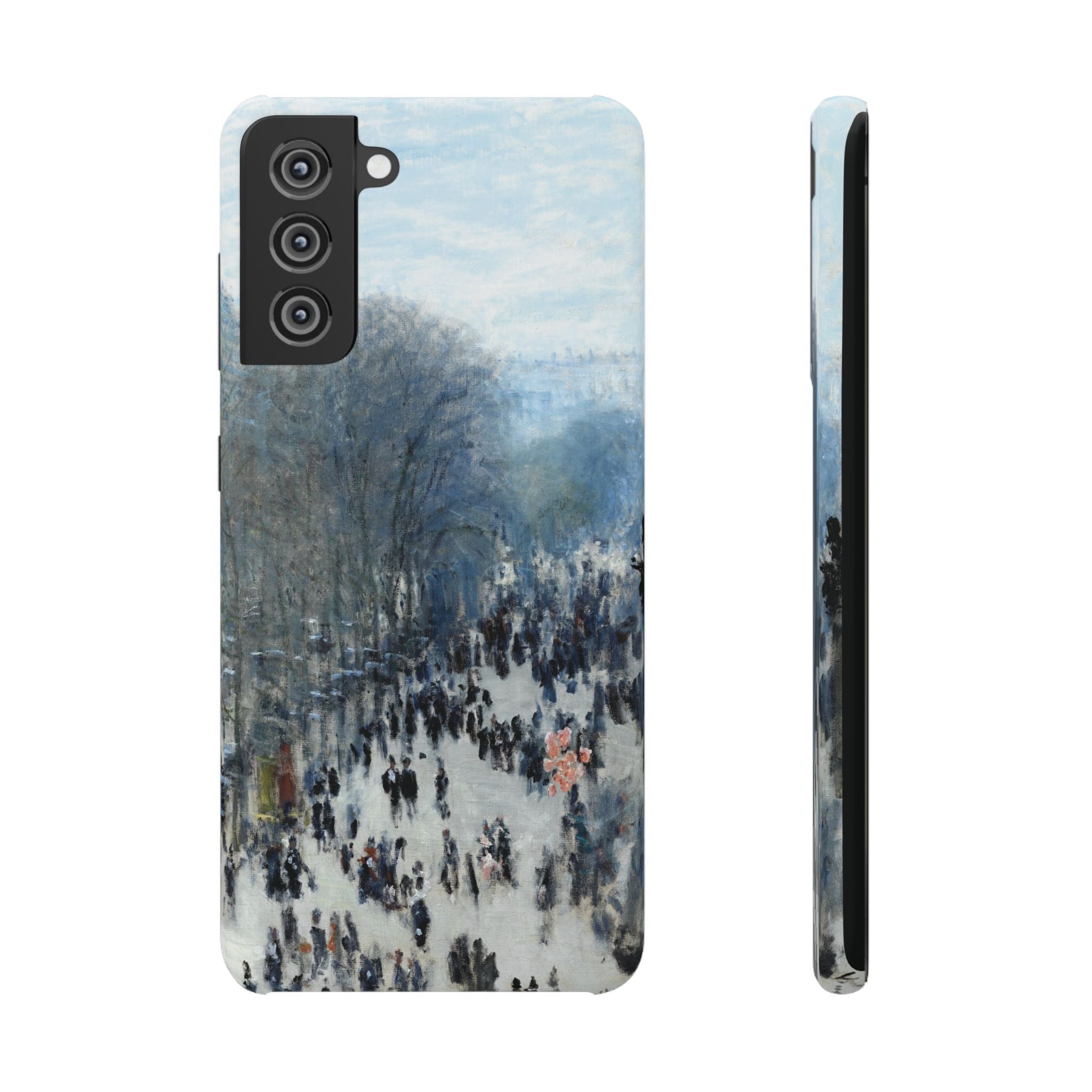 Boulevard des Capucines by Claude Monet - Samsung Slim Case