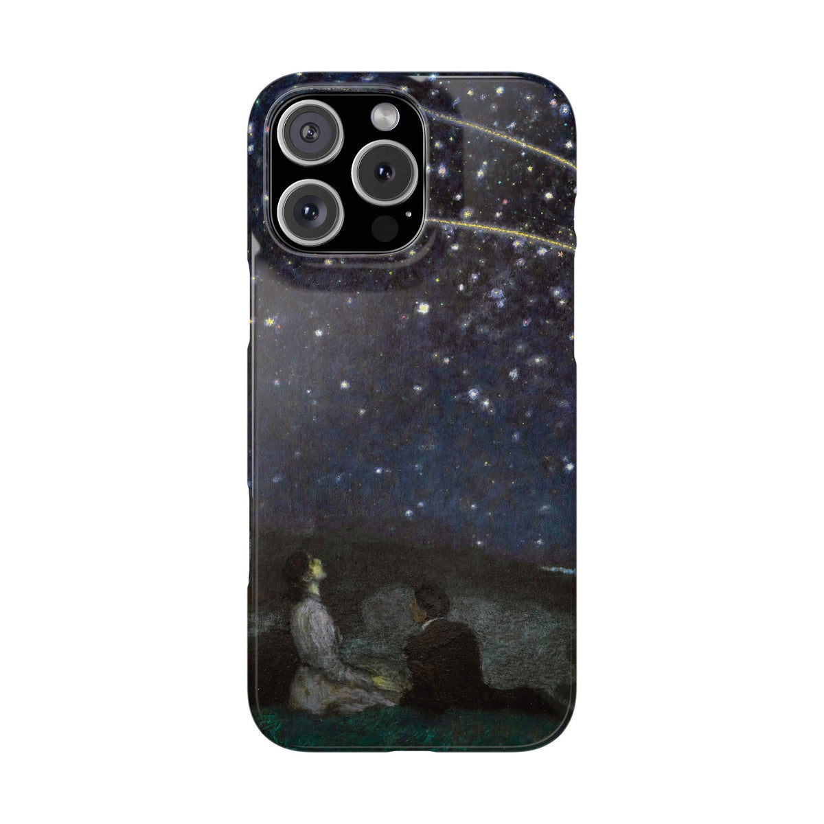 Falling Stars by Franz von Stuck - iPhone Slim Case