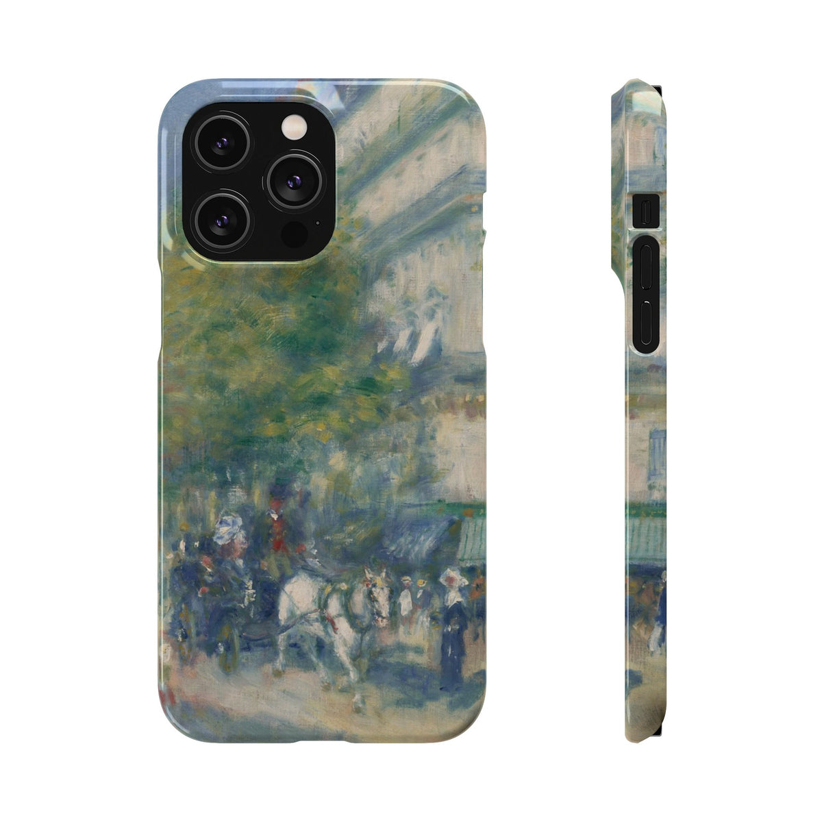 The Grands Boulevards by Pierre Auguste Renoir - iPhone Slim Case