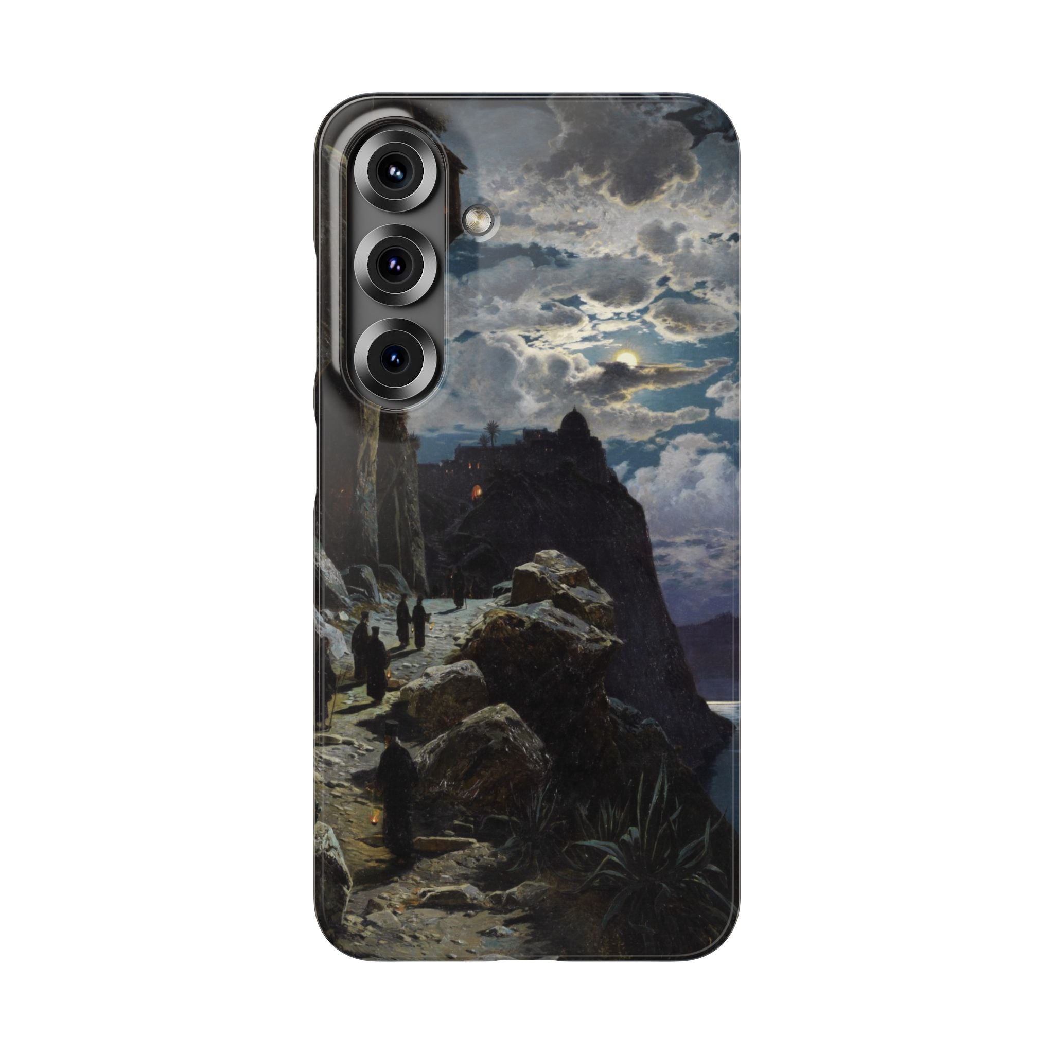 Procession of Monks on Mount Athos by Hermann Corrodi - Samsung Slim Case