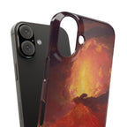 Vesuvius in Eruption by Joseph Wright of Derby - iPhone Slim Case