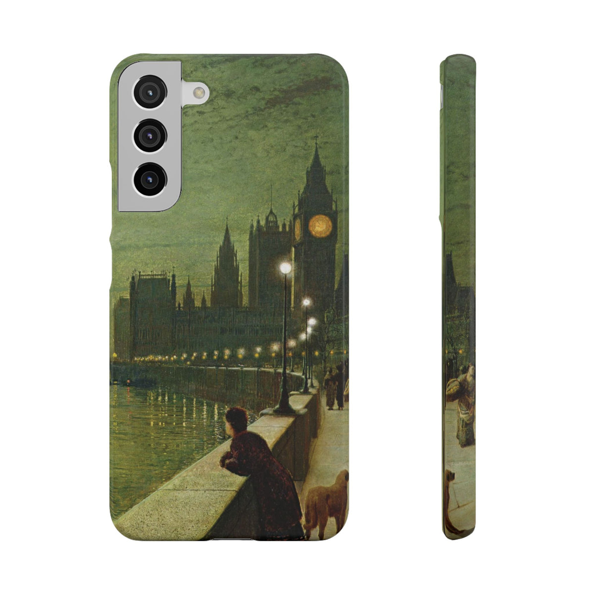 Reflections on the Thames by John Atkinson Grimshaw - Samsung Slim Case