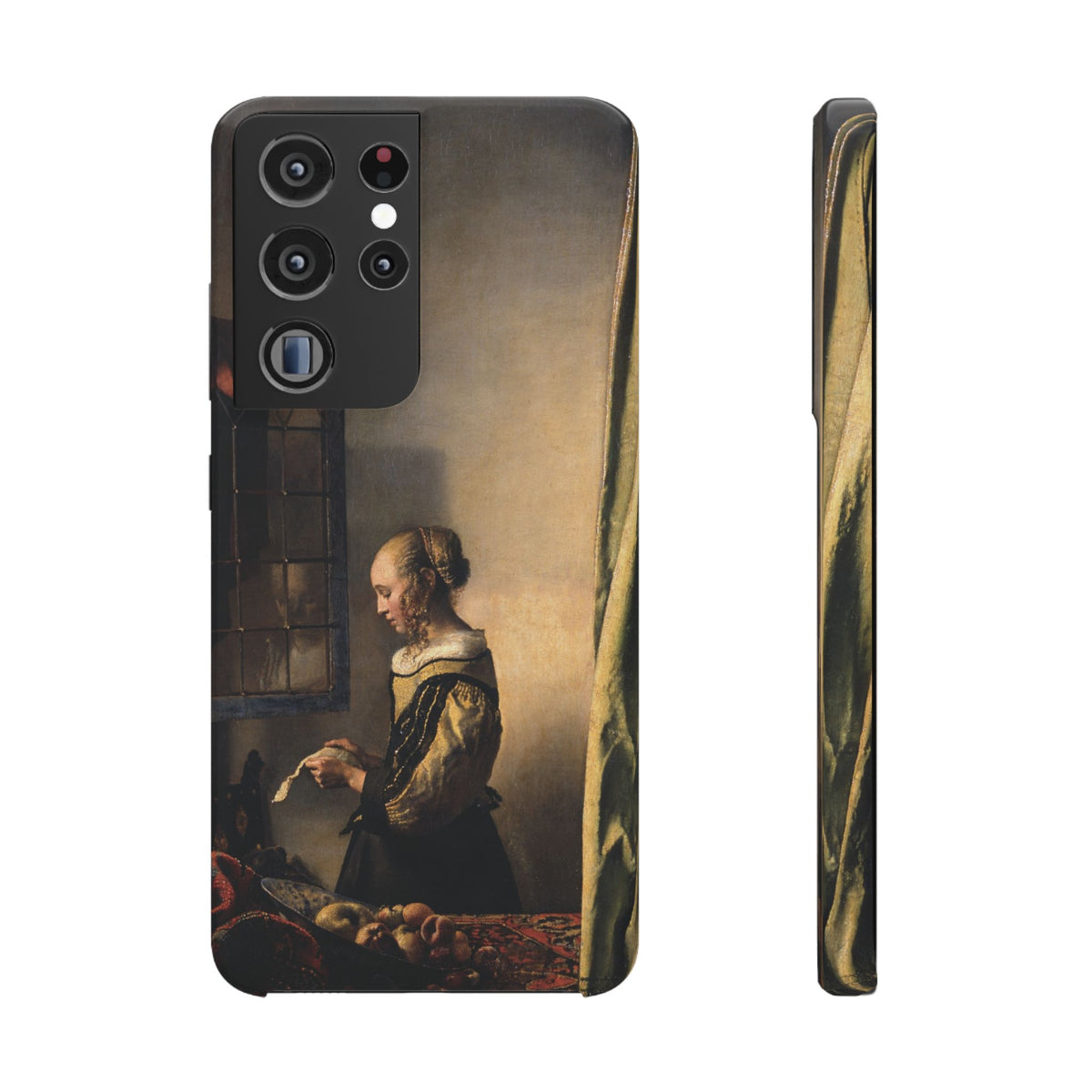 Girl Reading a Letter by an Open Window by Johannes Vermeer - Samsung Slim Case