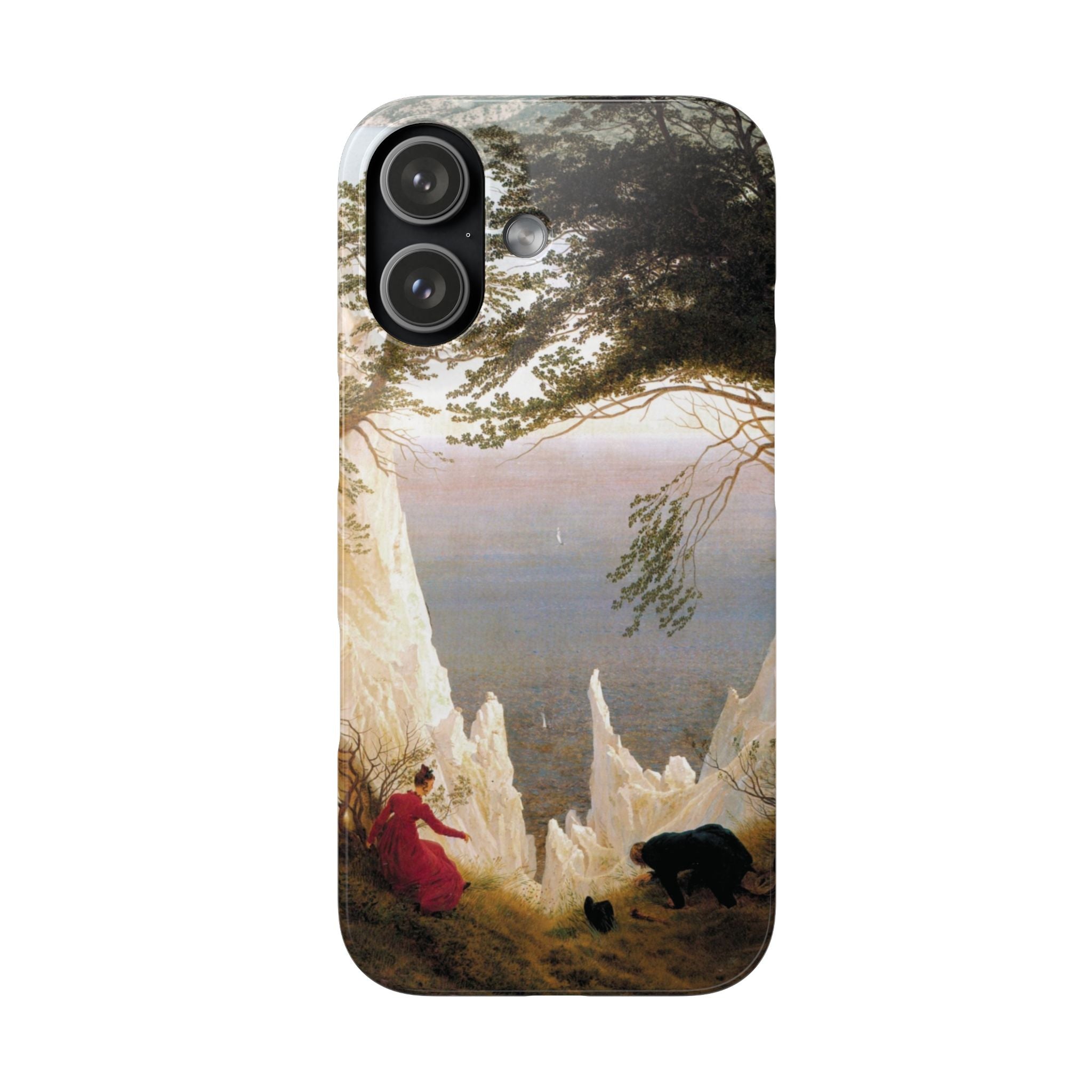 Chalk Cliffs on Rügen by Caspar David Friedrich - iPhone Slim Case