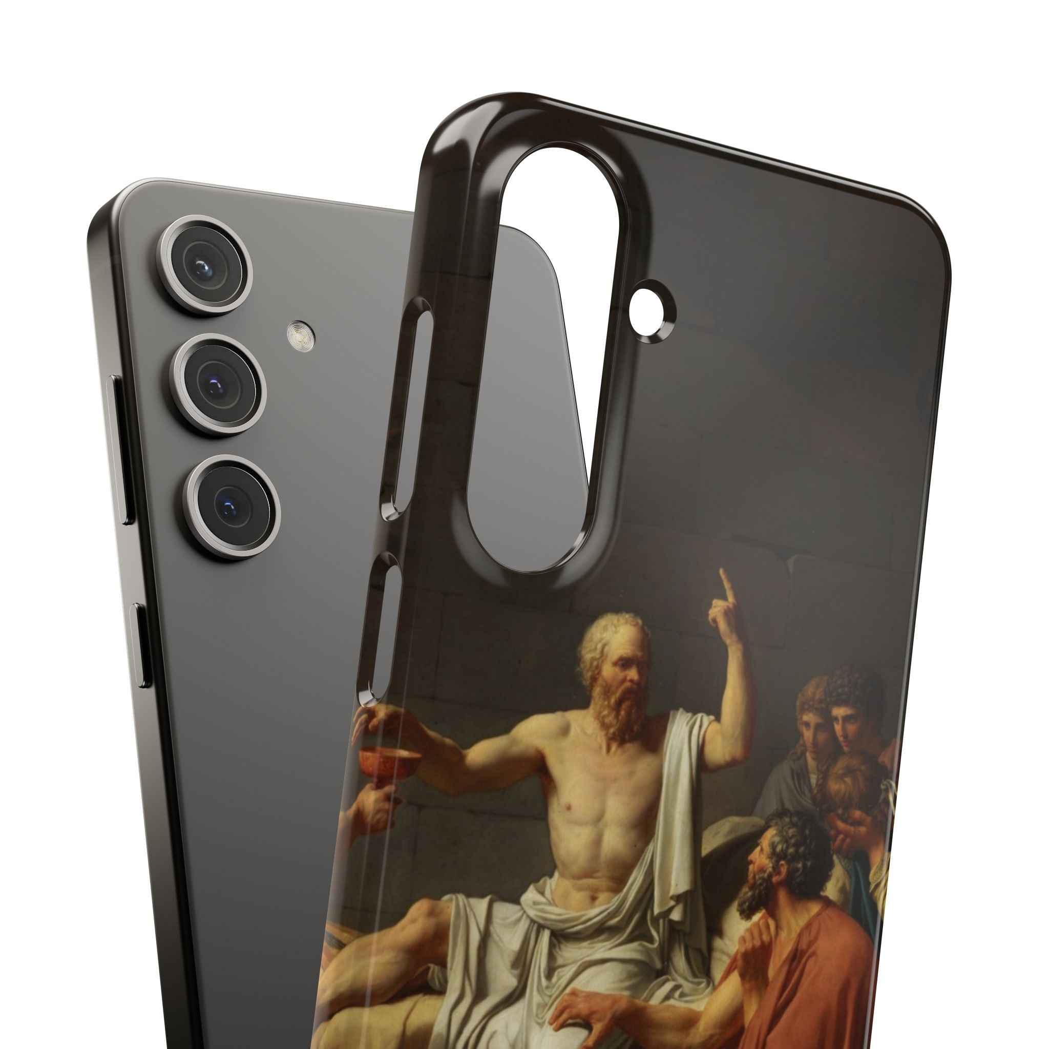 The Death of Socrates by Jacques-Louis David - Samsung Slim Case