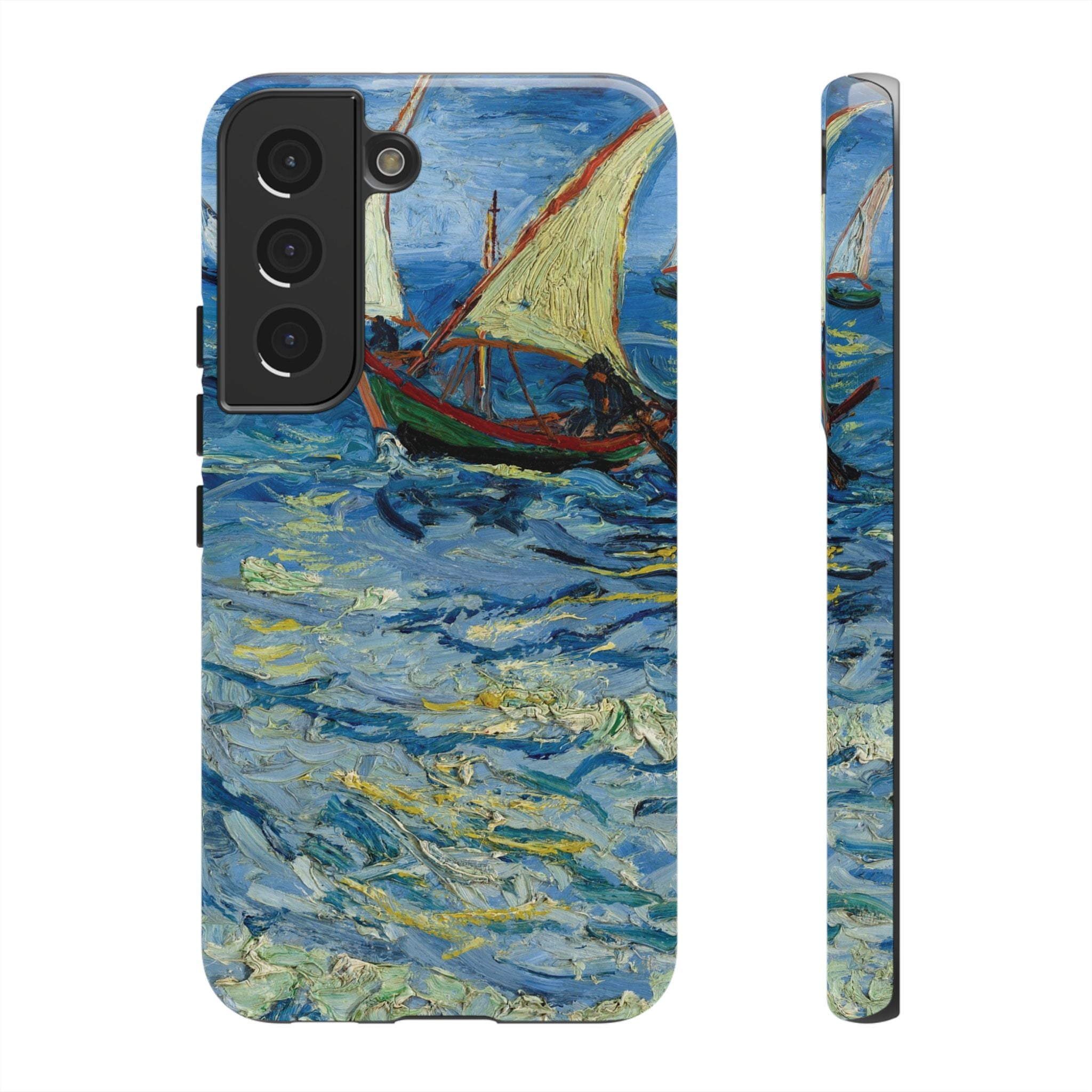 Fishing Boats at Sea by Vincent van Gogh - Samsung Tough Case