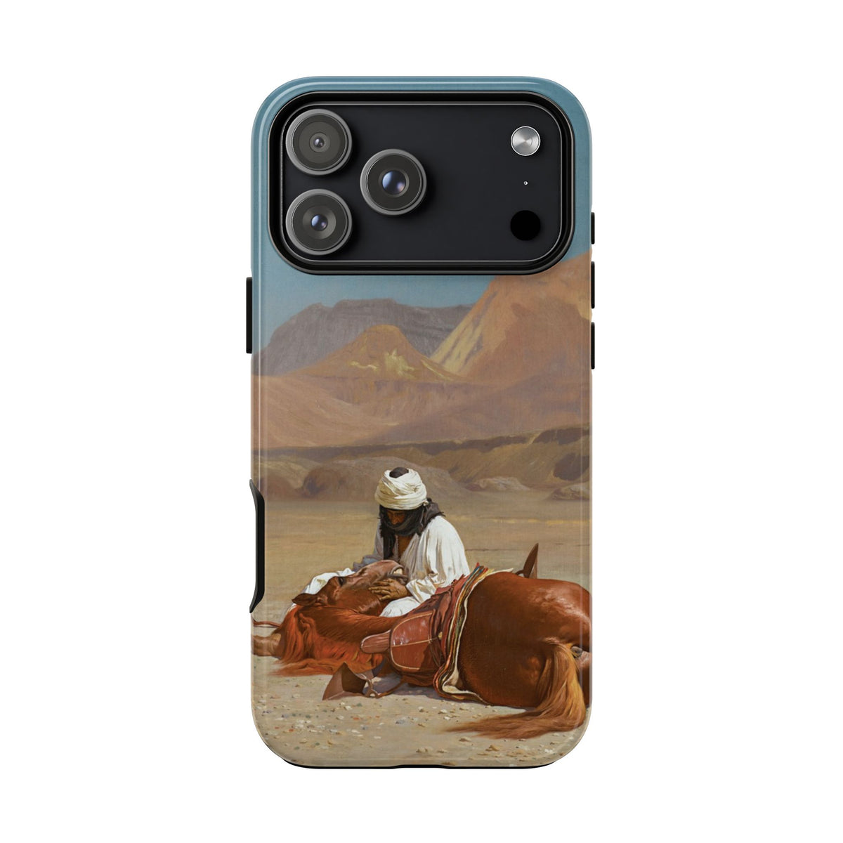 Rider and his Steed in the Desert by Jean-Leon Gerome - iPhone Tough Case