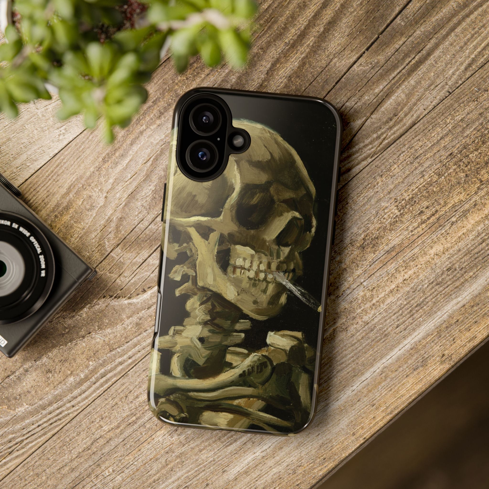 Scheletro con sigaretta di Van Gogh - Custodia protettiva per iPhone