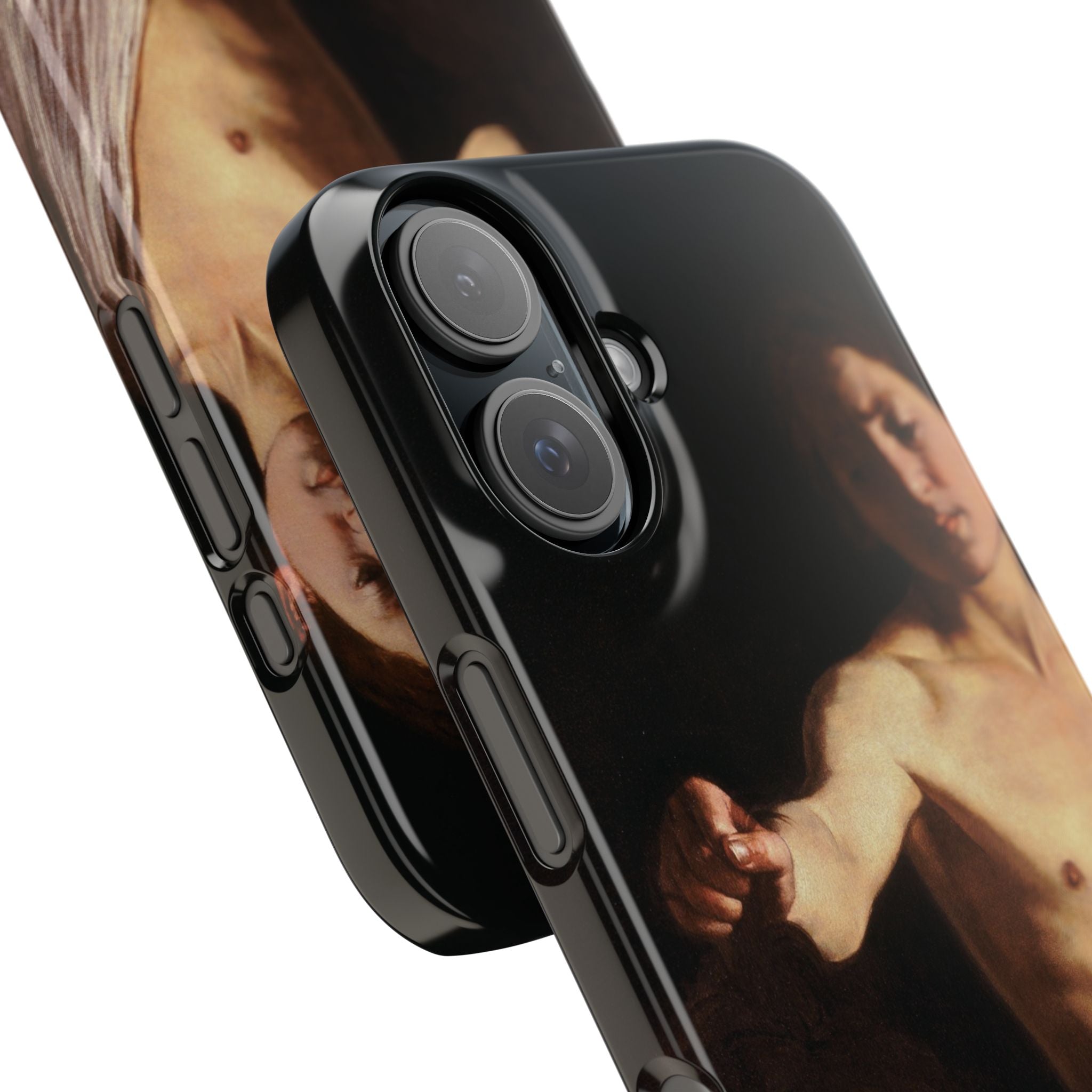 David mit dem Kopf Goliaths von Caravaggio - iPhone Slim Case