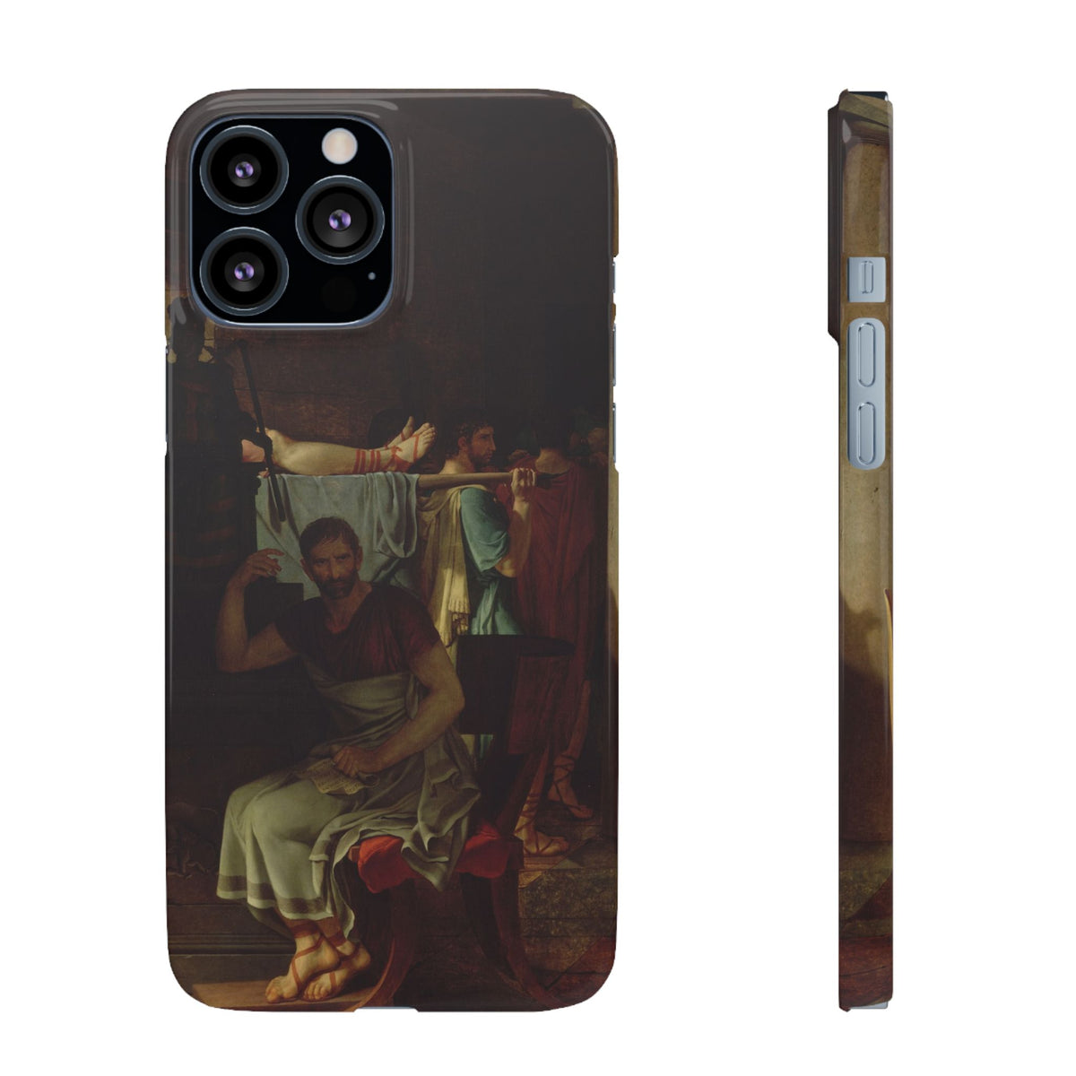 The Lictors Bring to Brutus the Bodies of His Sons I by Jacques-Louis David - iPhone Slim Case
