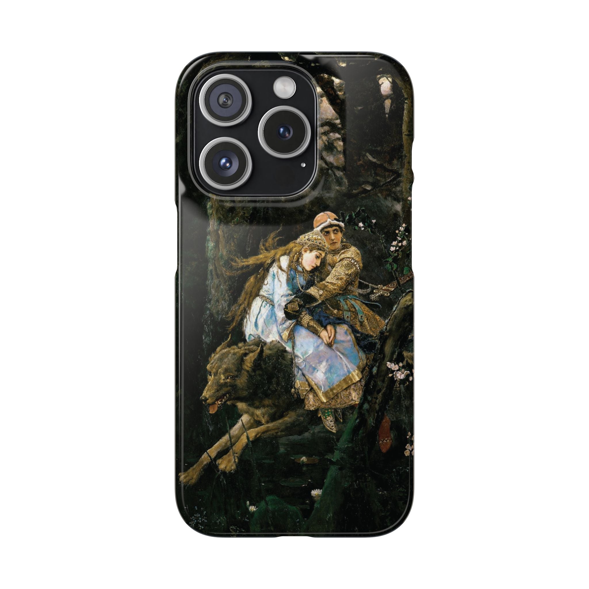 Ivan Tsarevich Riding the Grey Wolf by Viktor Vasnetsov - iPhone Slim Case