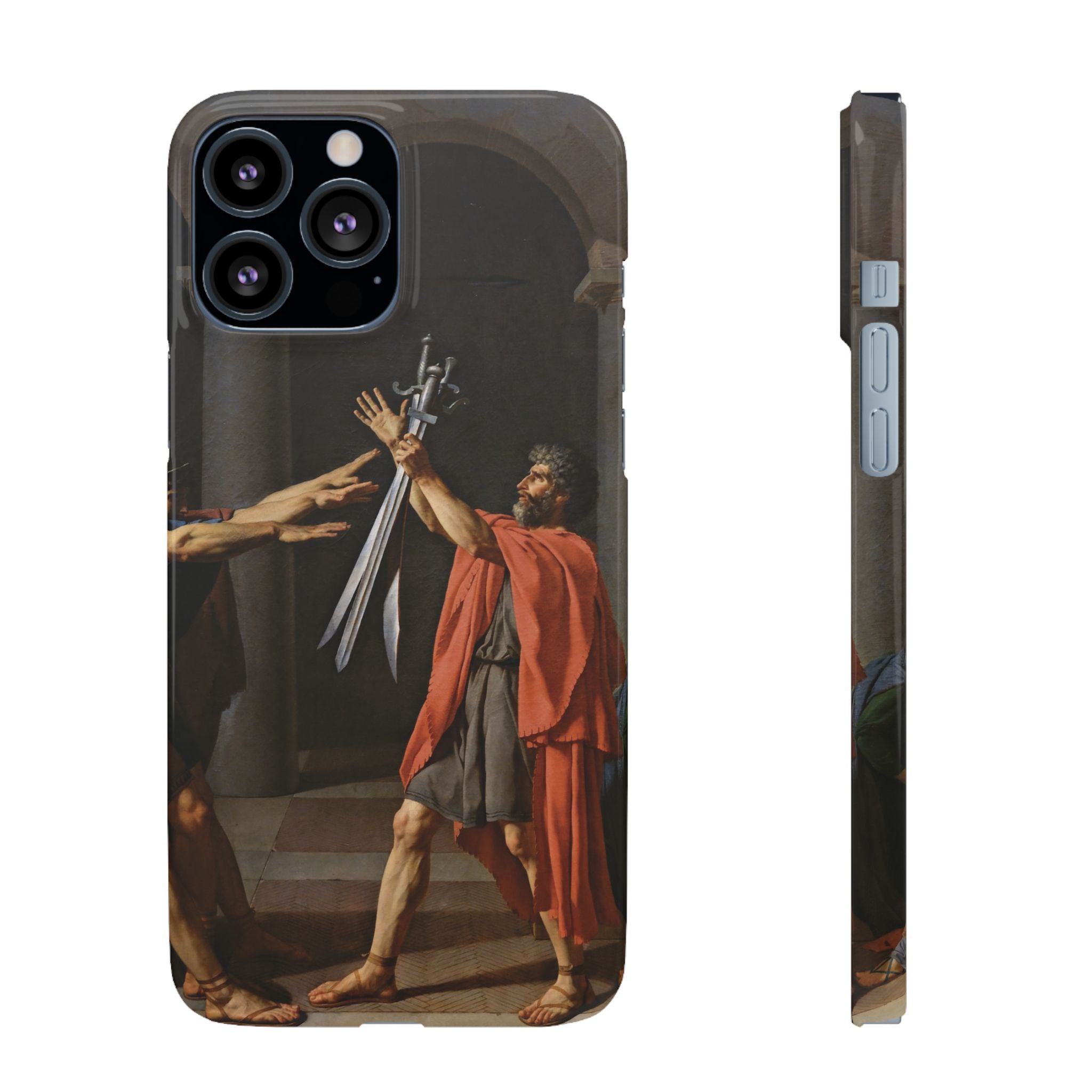 Oath of the Horatii by Jacques-Louis David - iPhone Slim Case