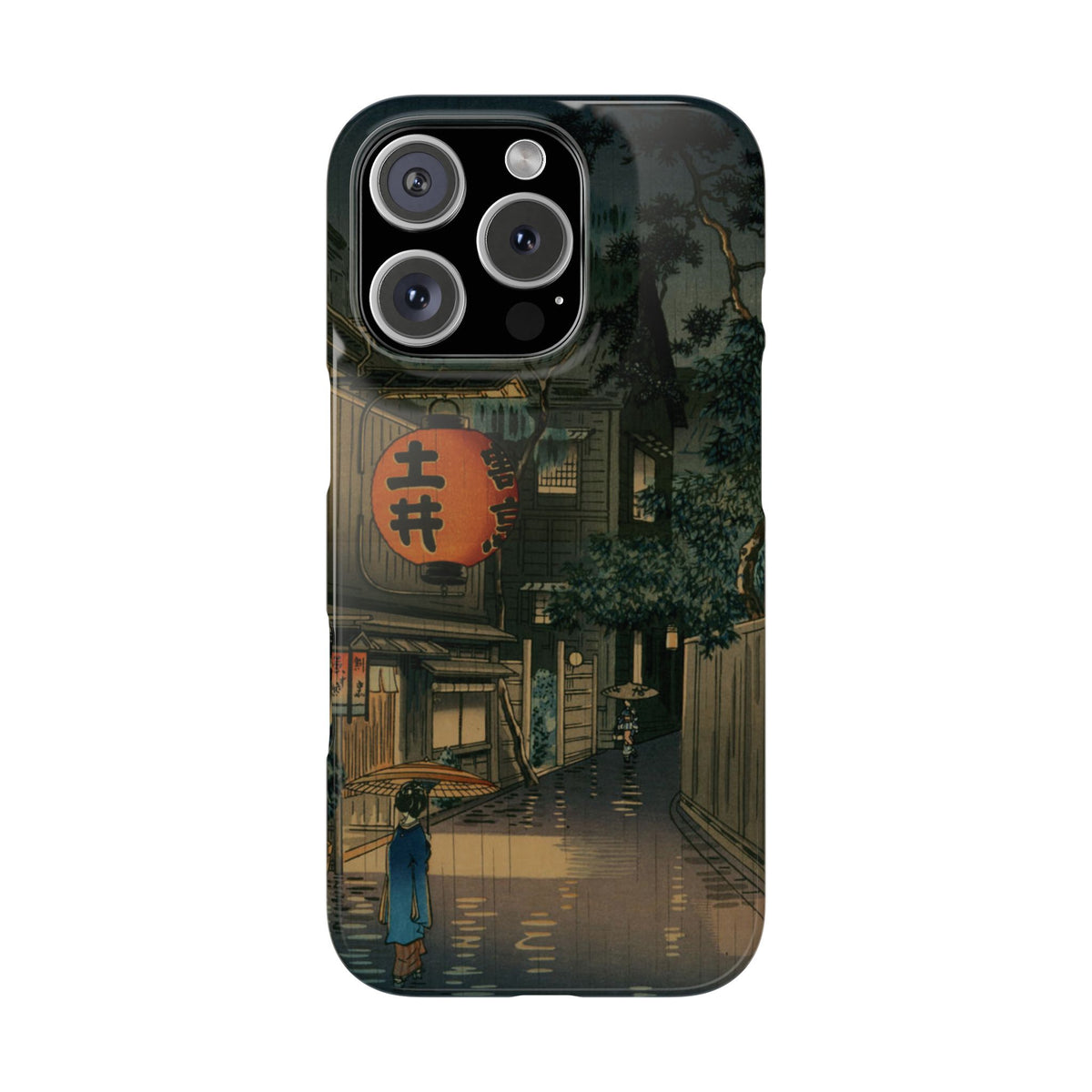 Evening at Ushigome by Tsuchiya Koitsu - iPhone Slim Case