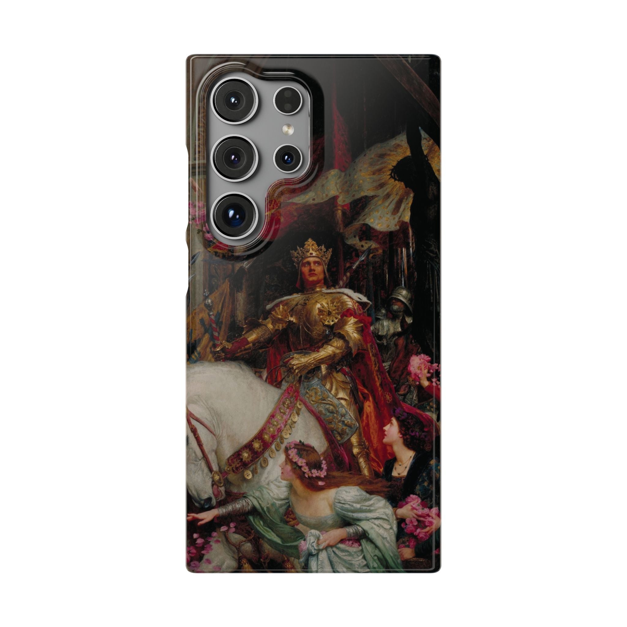 The Two Crowns by Frank Dicksee - Samsung Slim Case