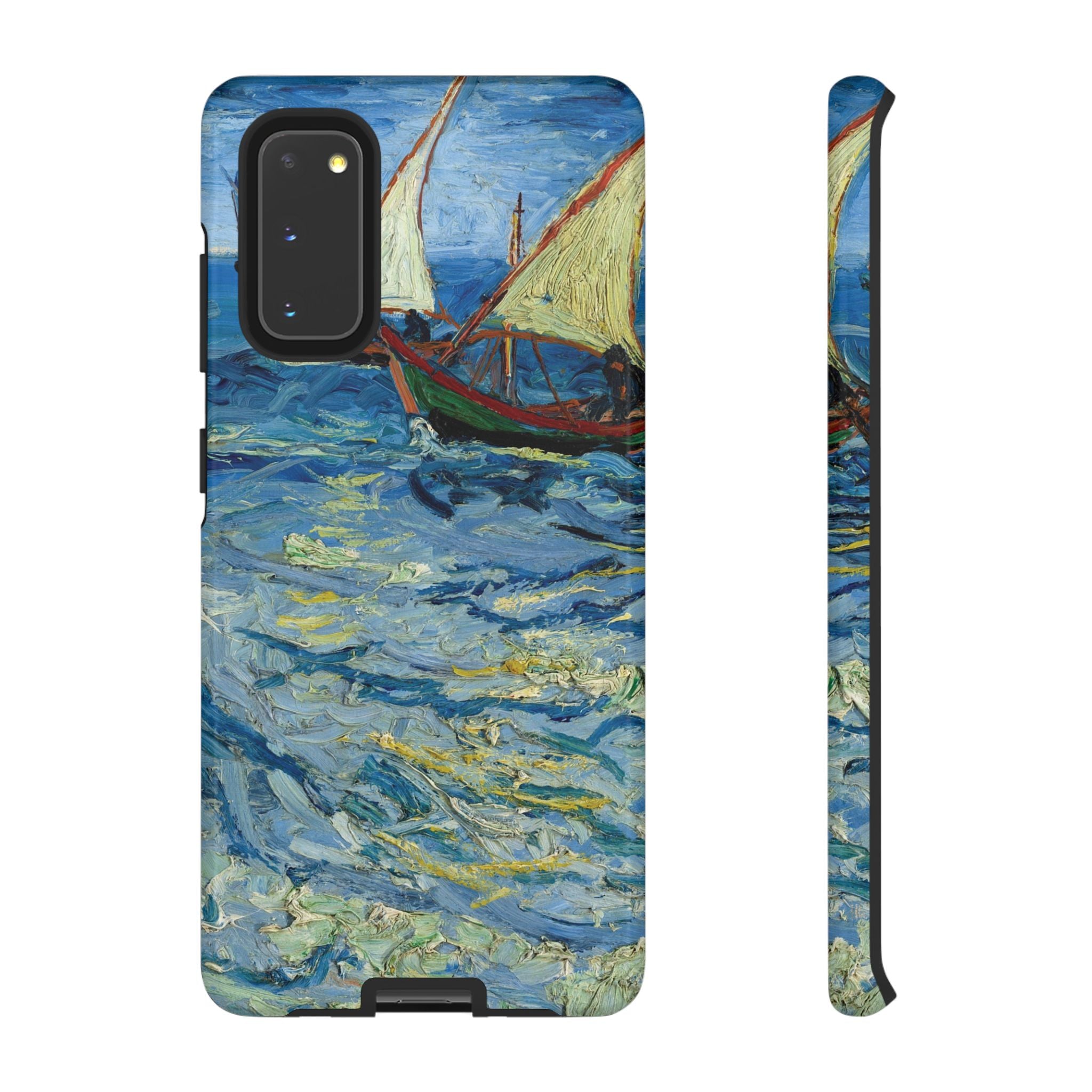 Fishing Boats at Sea by Vincent van Gogh - Samsung Tough Case