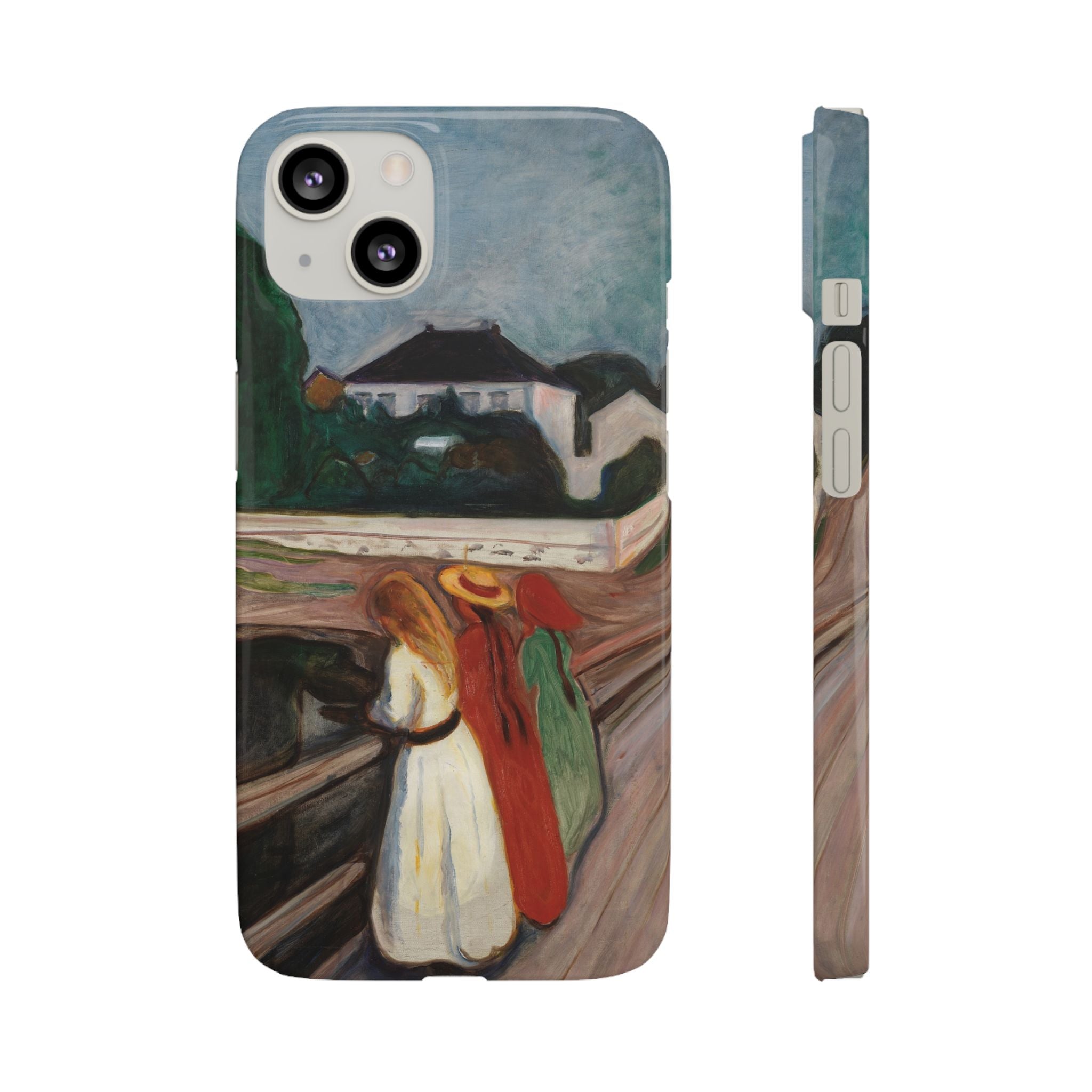 The Girls on the Bridge by Edvard Munch - iPhone Slim Case