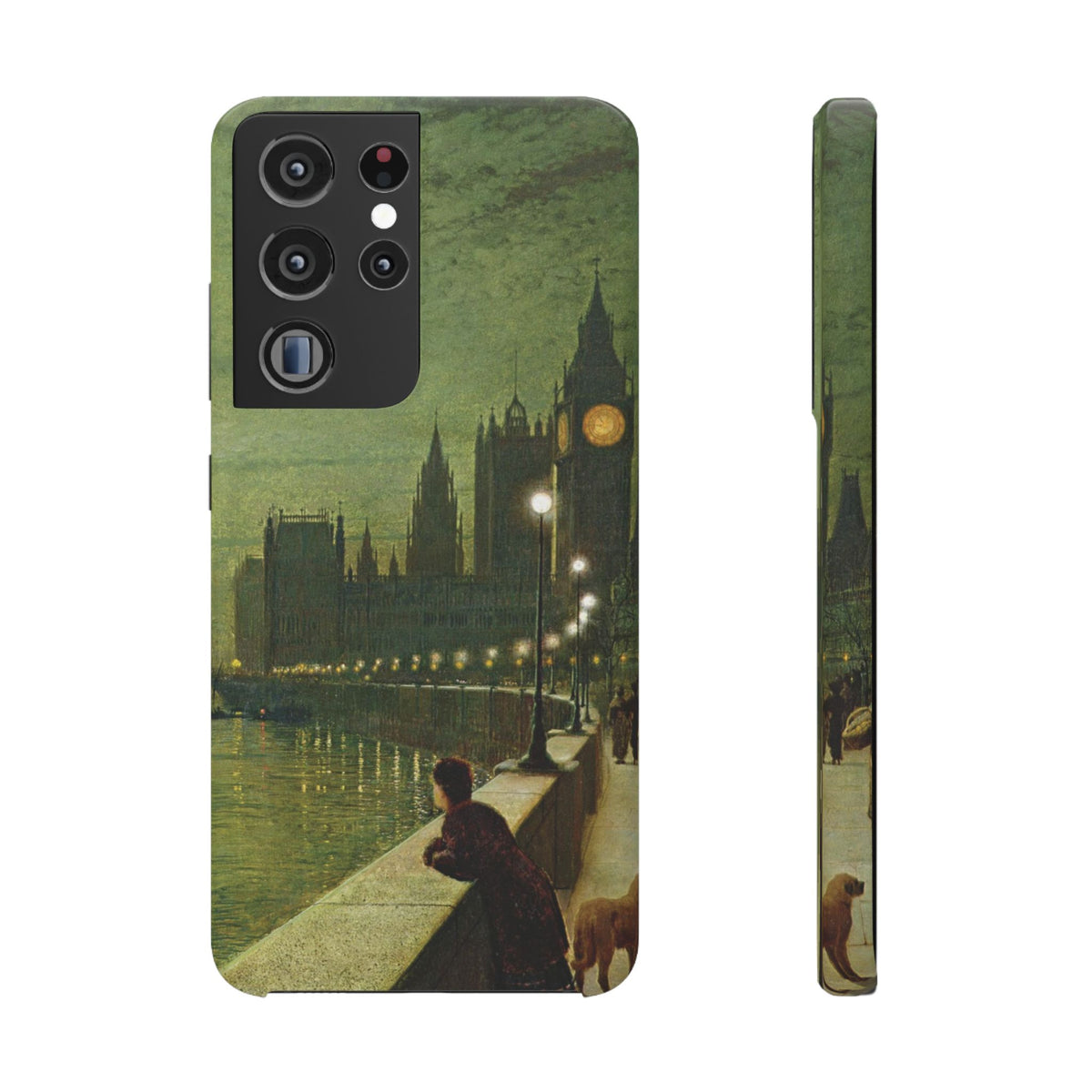 Reflections on the Thames by John Atkinson Grimshaw - Samsung Slim Case