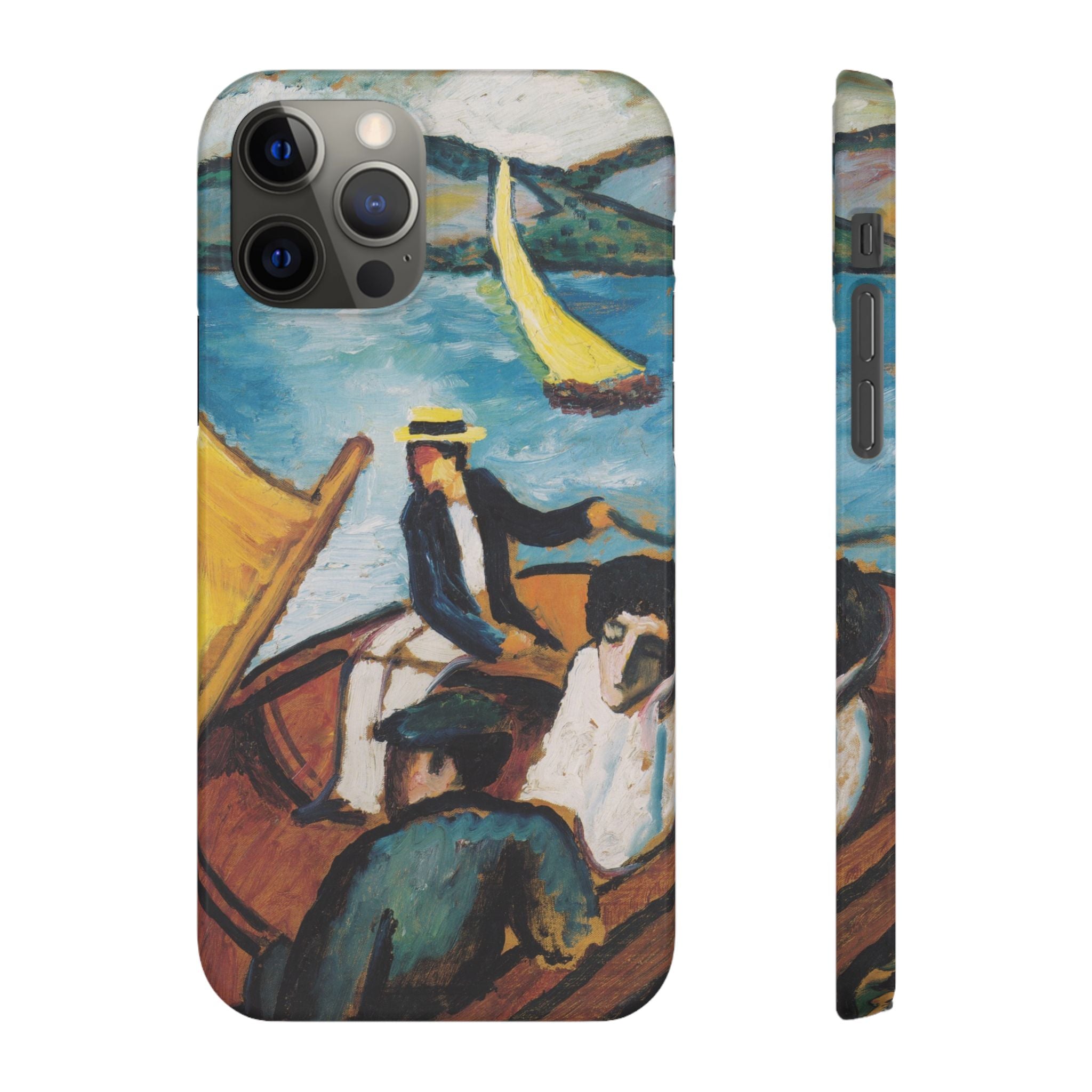 Sailing Boat on the Tegernsee by August Macke - iPhone Slim Case