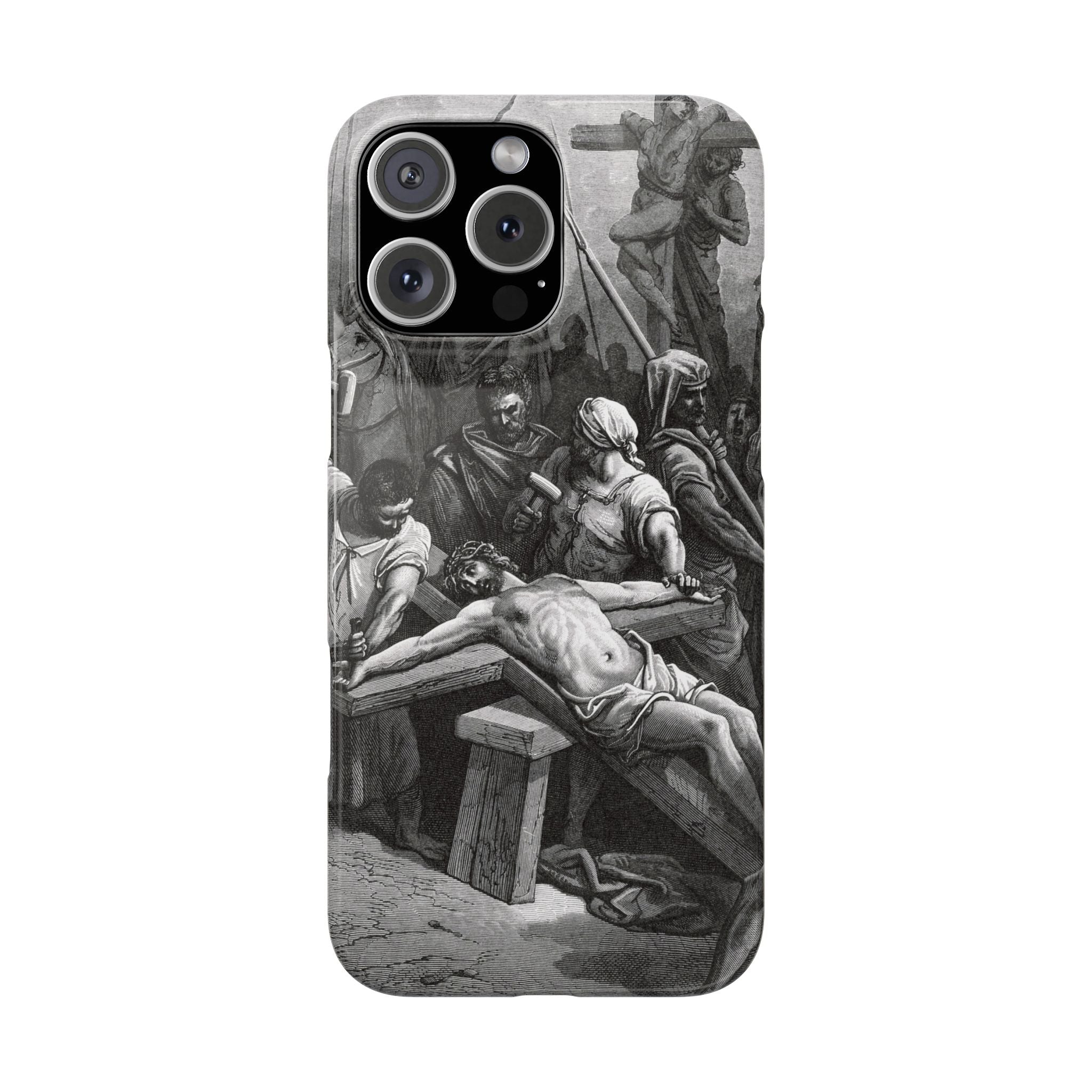 Crucifixion of Jesus by Gustave Doré - iPhone Slim Case
