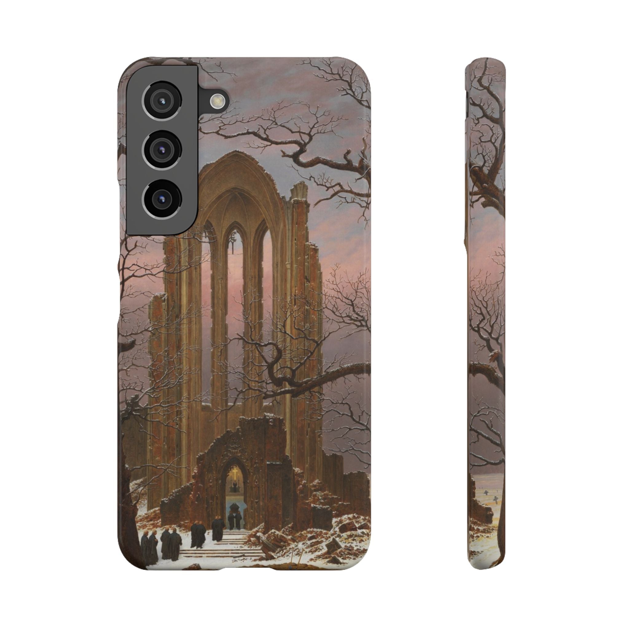 Monastery Graveyard in the Snow by Caspar David Friedrich - Samsung Slim Case