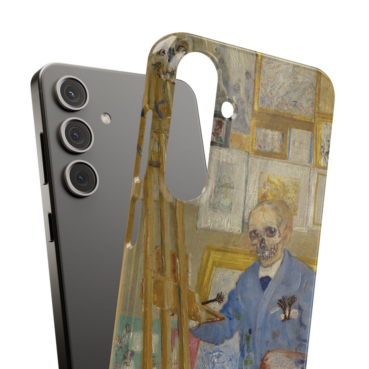Skeleton Painter in his Studio by James Ensor - Samsung Slim Case