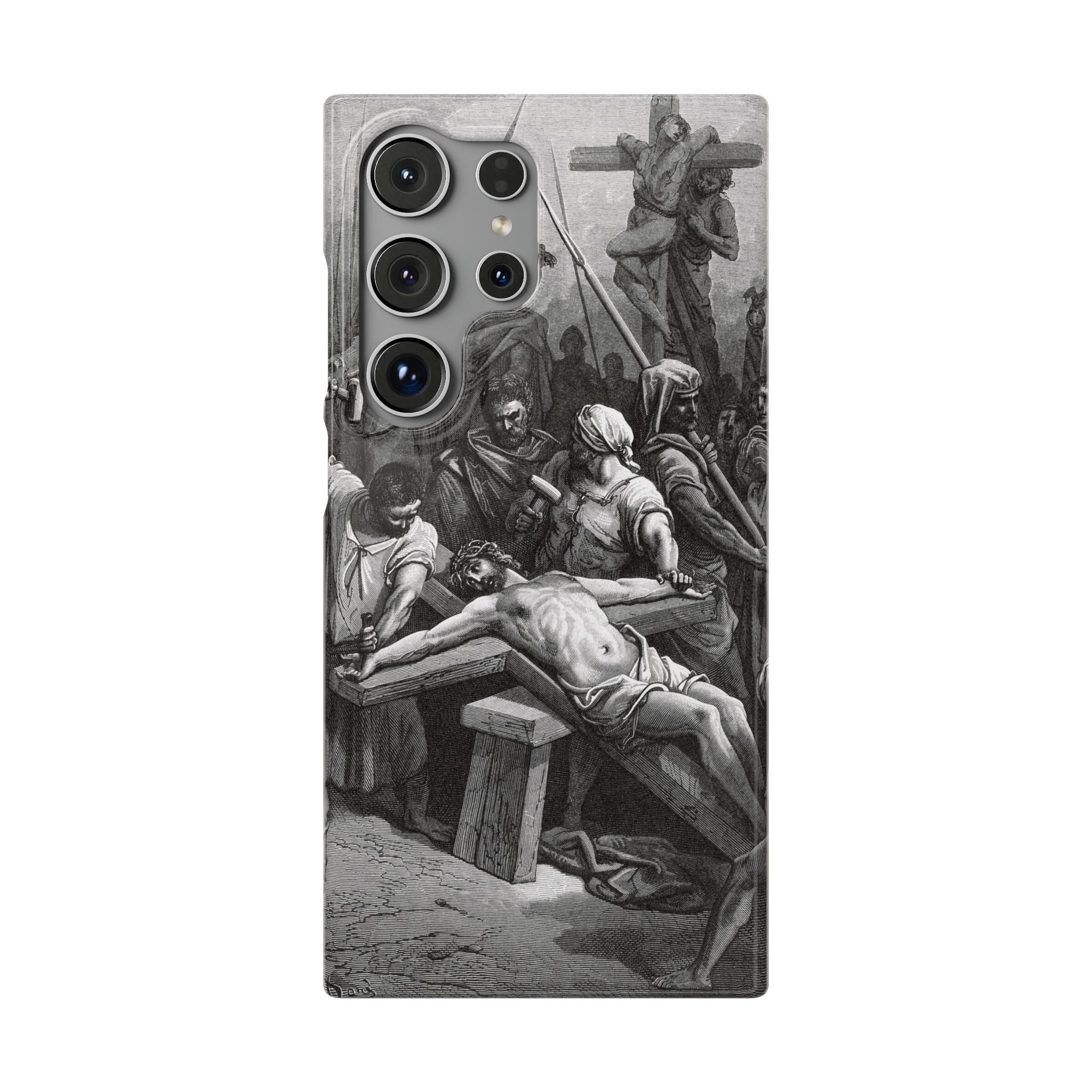 Crucifixion of Jesus by Gustave Doré - Samsung Slim Case