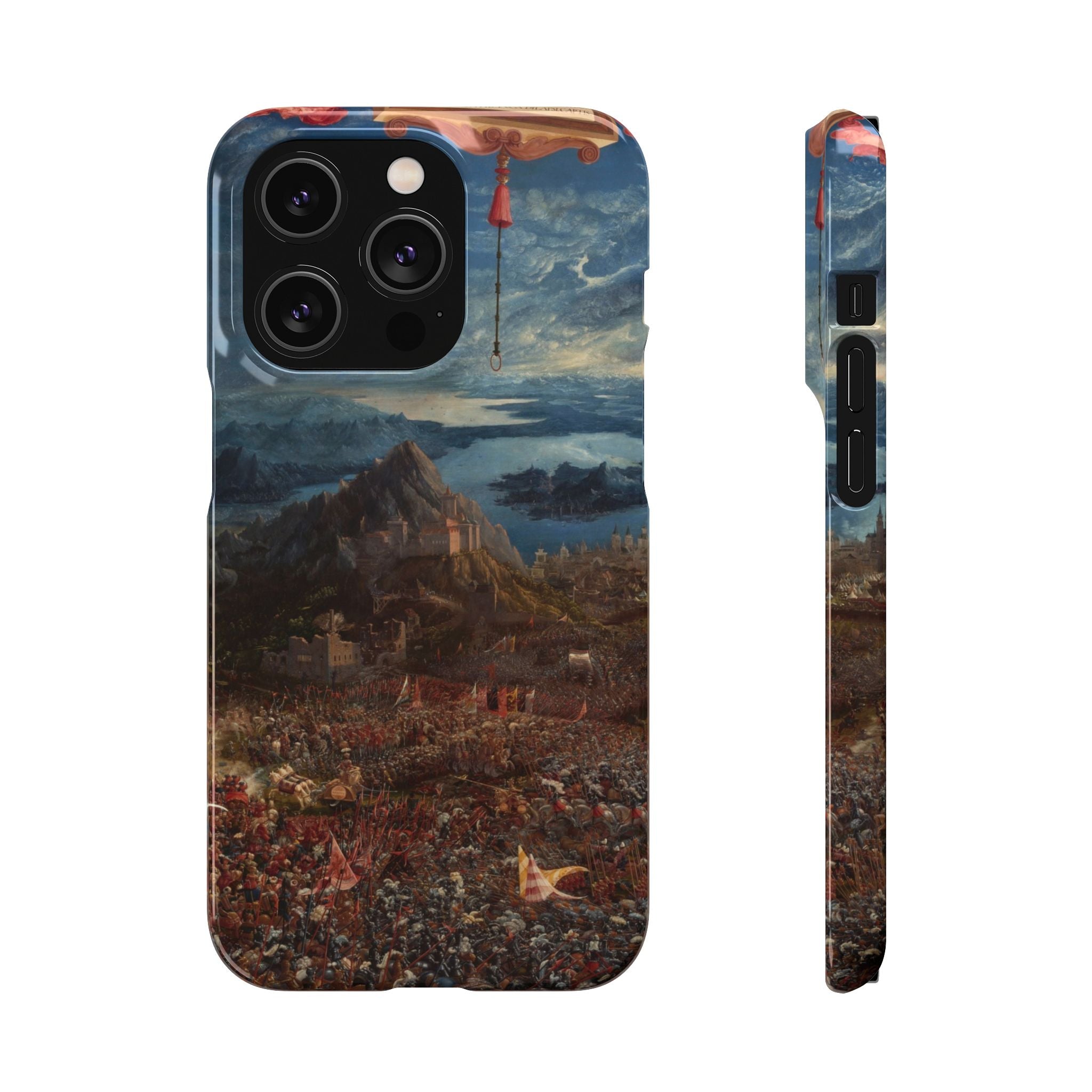 The Battle of Alexander at Issus by Albrecht Altdorfer - iPhone Slim Case