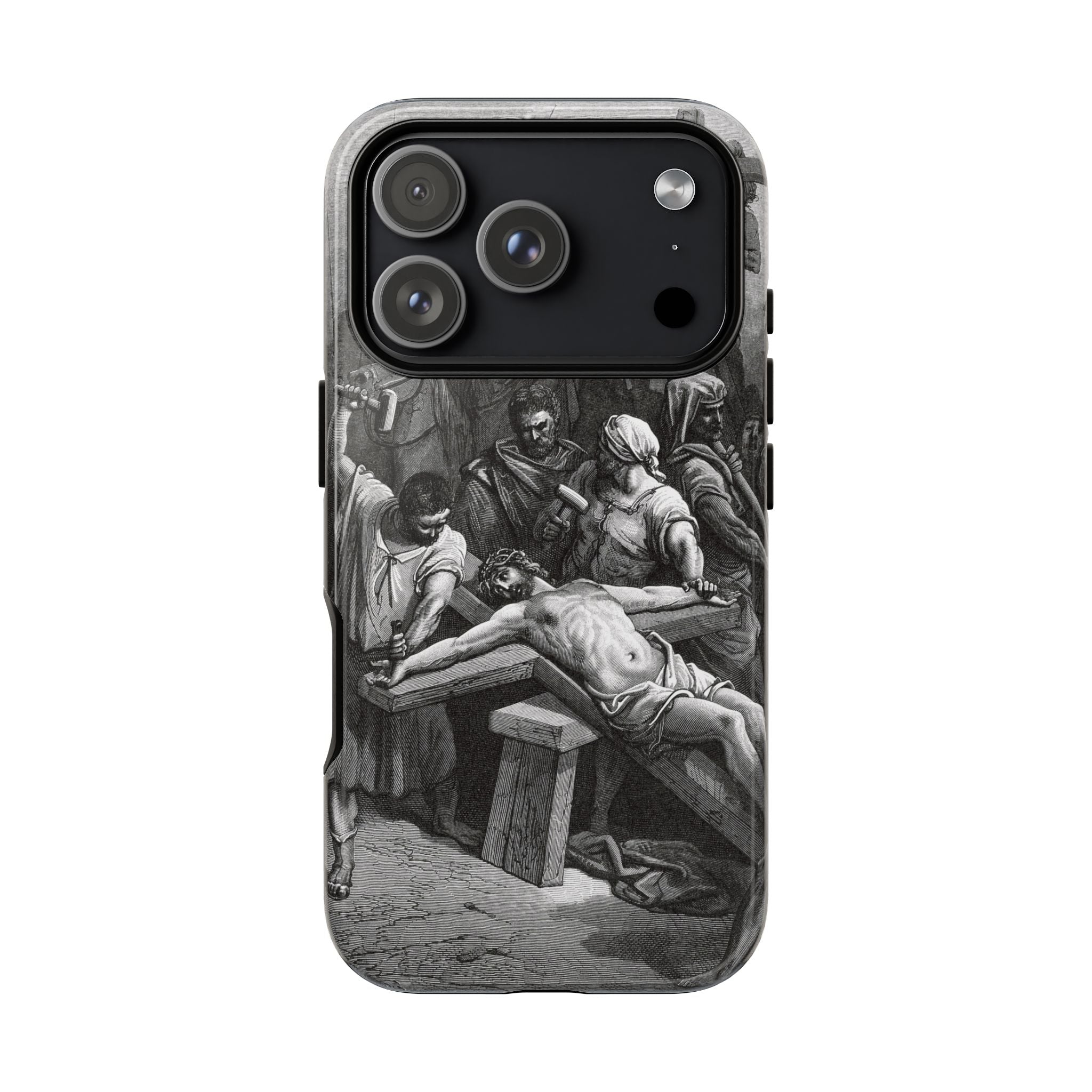 Crucifixion of Jesus by Gustave Doré - iPhone Tough Case