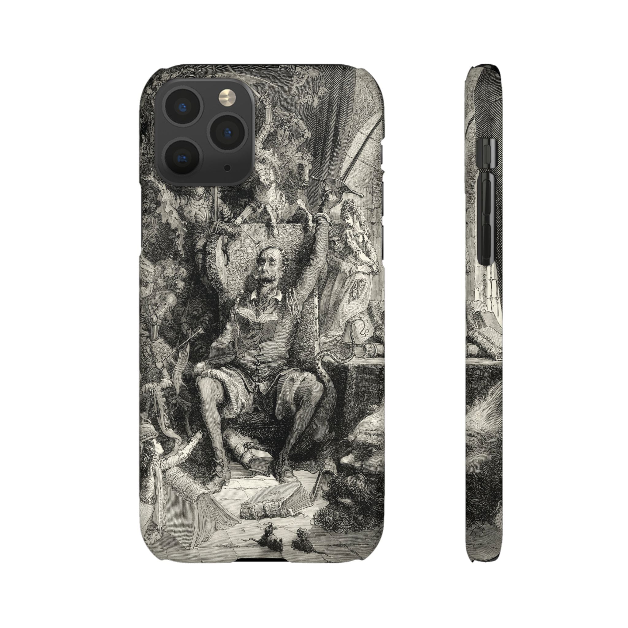 Don Quixote and His Visions by Gustave Doré - iPhone Slim Case