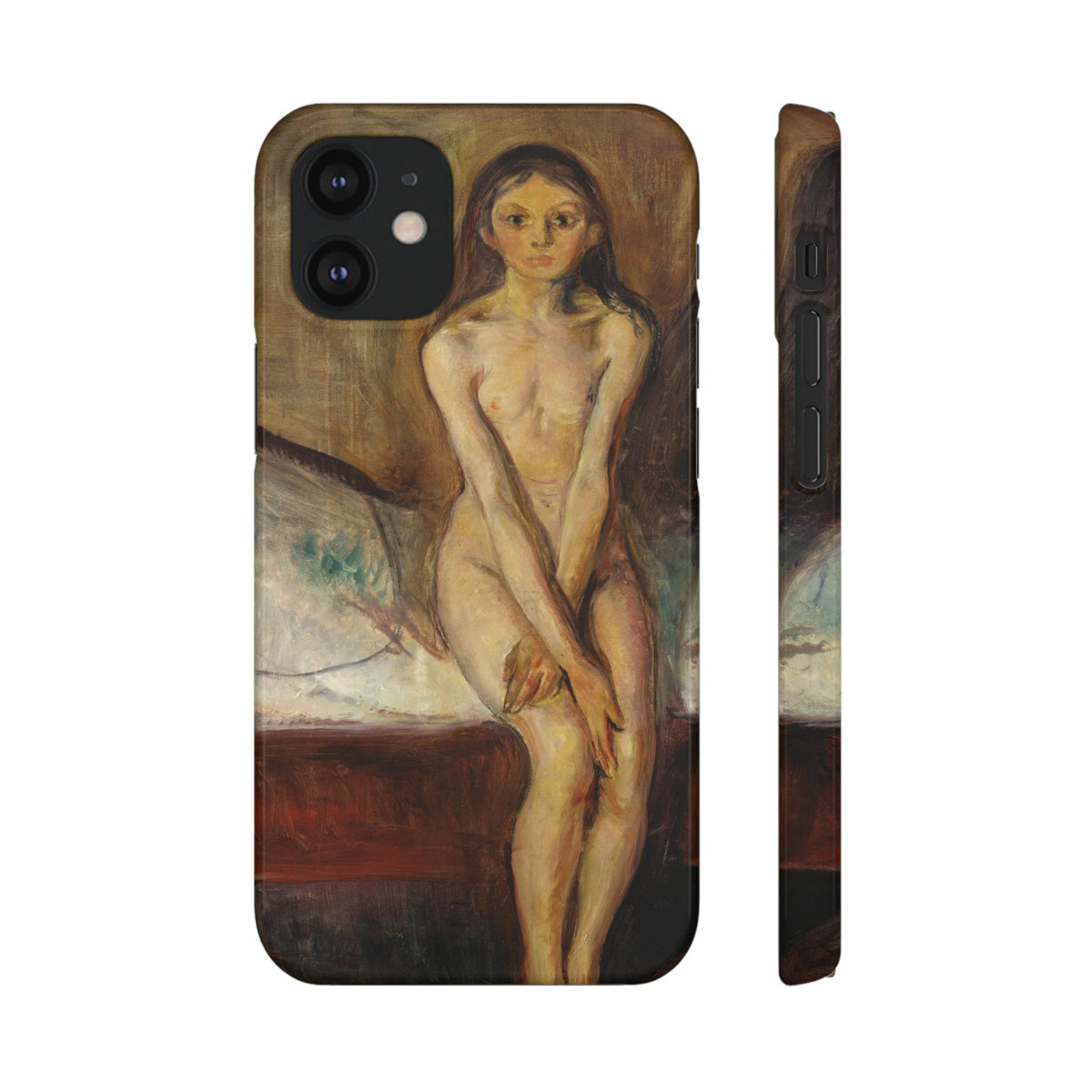 Puberty by Edvard Munch - iPhone Slim Case
