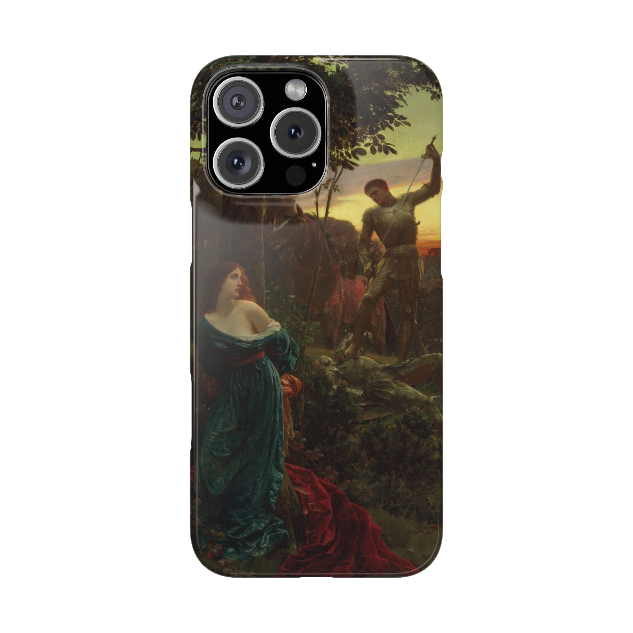 Chivalry by Frank Dicksee - iPhone Slim Case