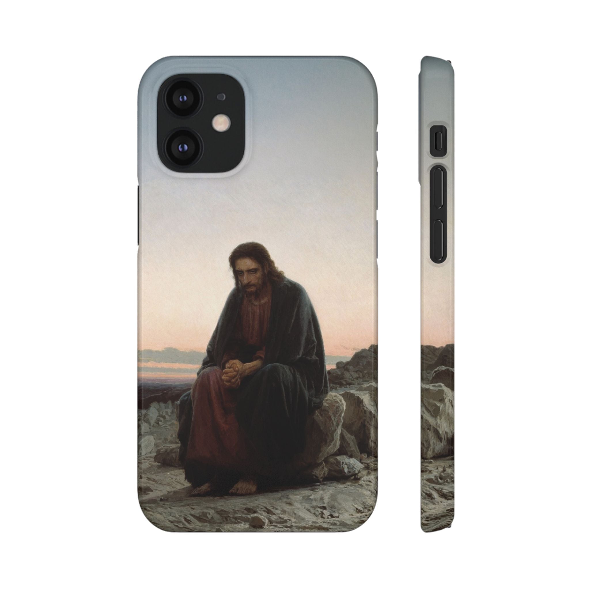 Christ in the Desert by Ivan Kramskoy - iPhone Slim Case