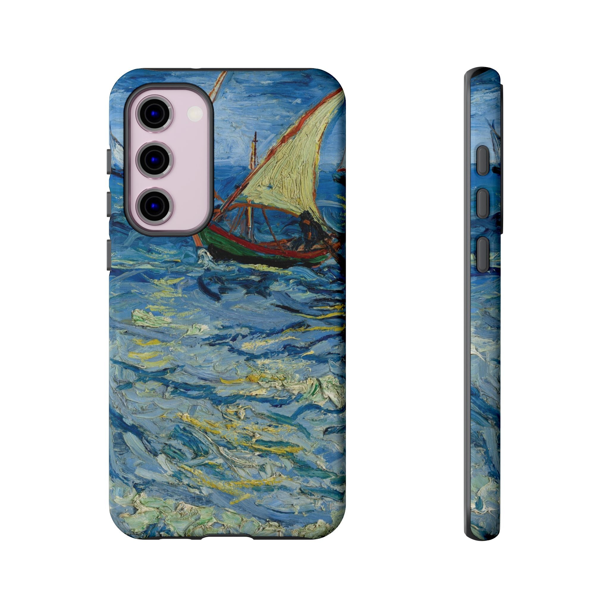 Fishing Boats at Sea by Vincent van Gogh - Samsung Tough Case