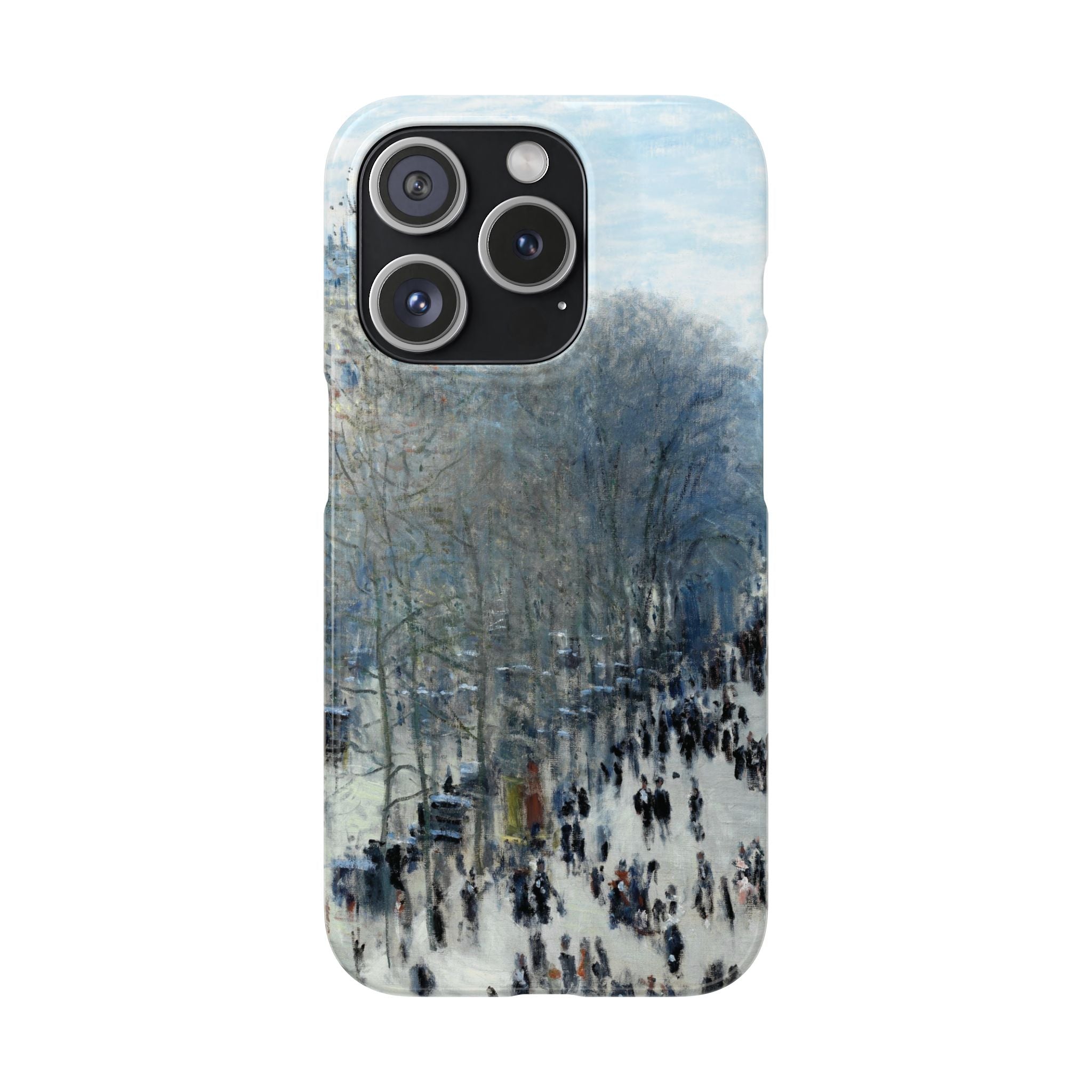 Boulevard des Capucines by Claude Monet - iPhone Slim Case