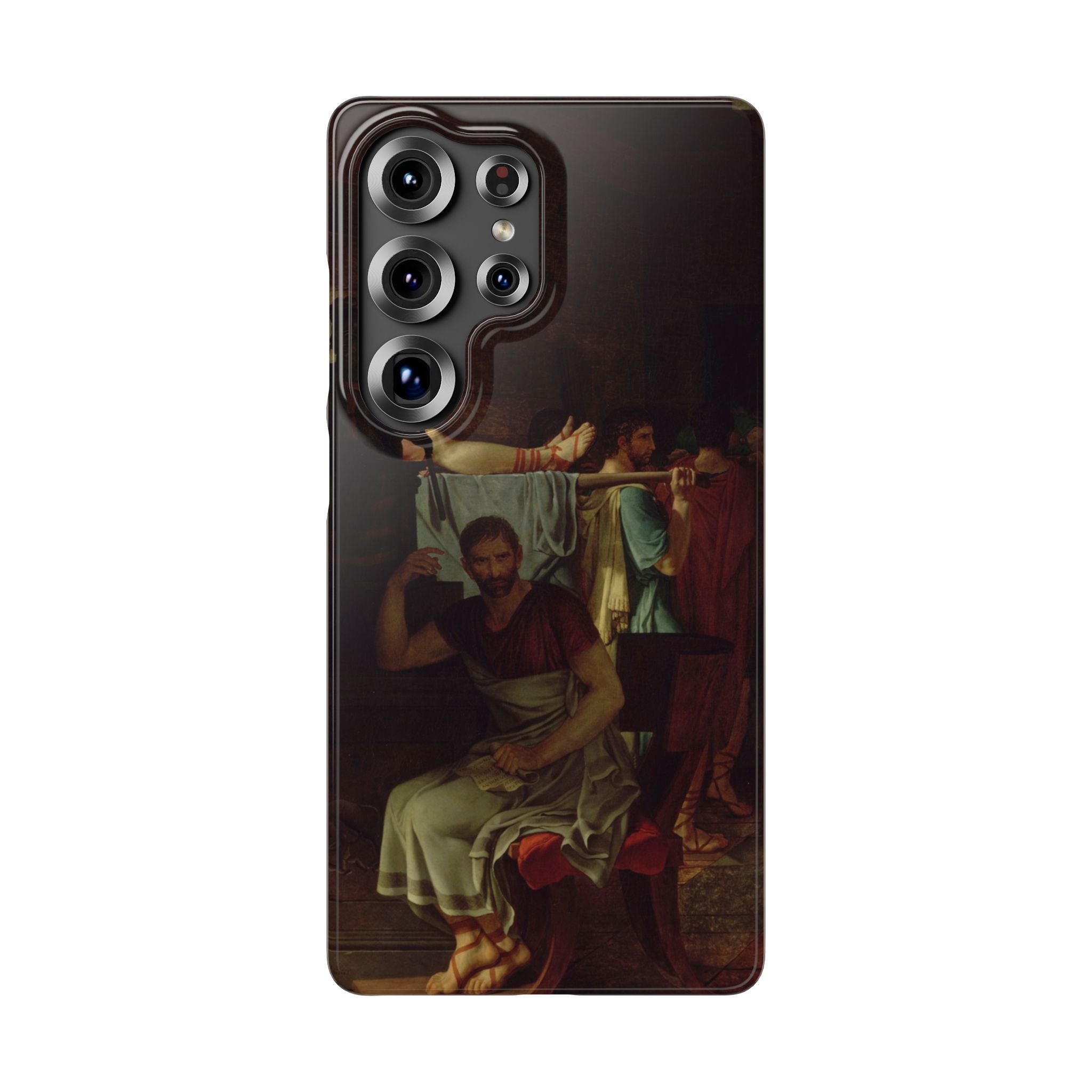 The Lictors Bring to Brutus the Bodies of His Sons I by Jacques-Louis David - Samsung Slim Case