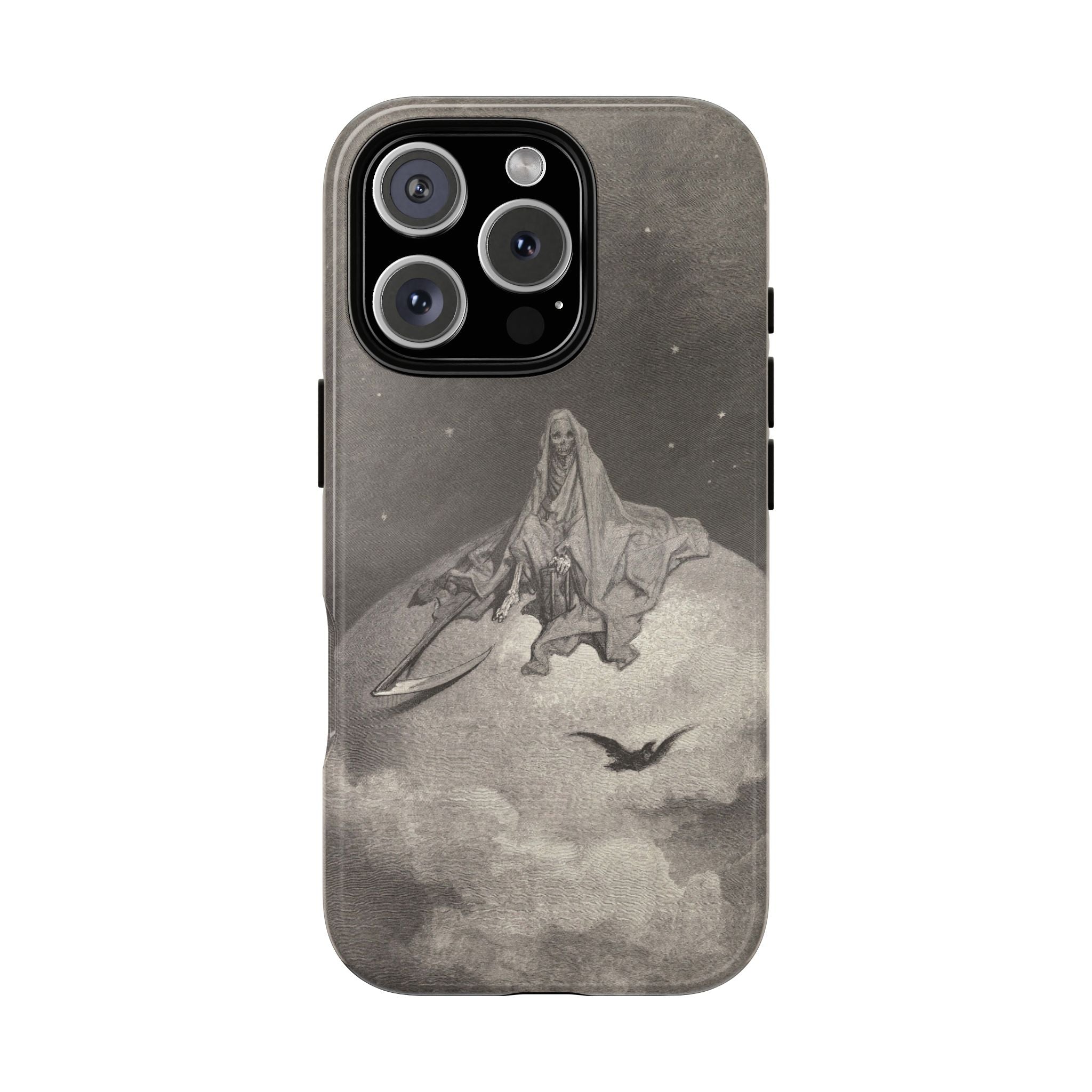 Doubting, dreaming dreams no mortal ever dared to dream before by Gustave Doré - iPhone Tough Case