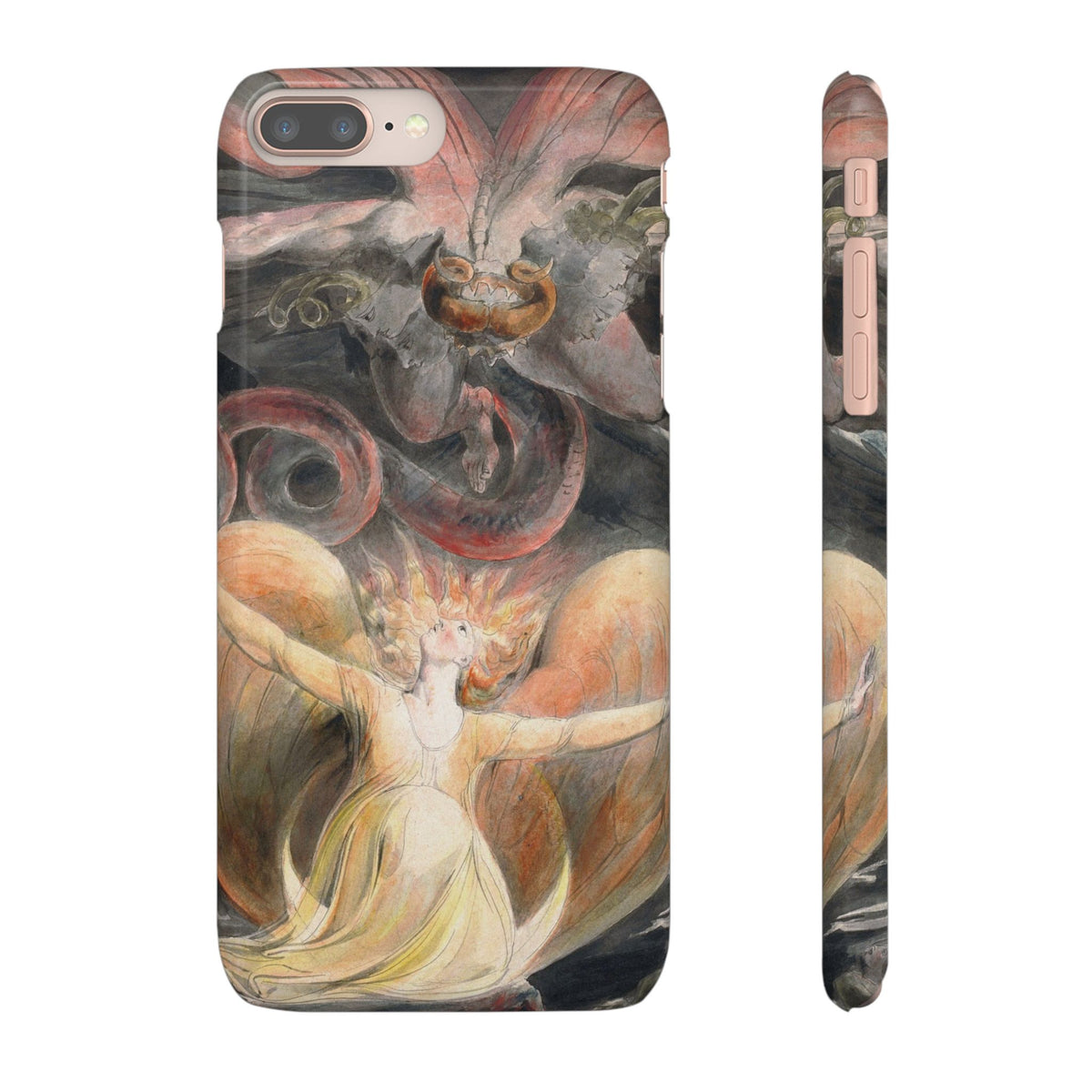 The Great Red Dragon and the Woman Clothed with the Sun by William Blake - iPhone Slim Case