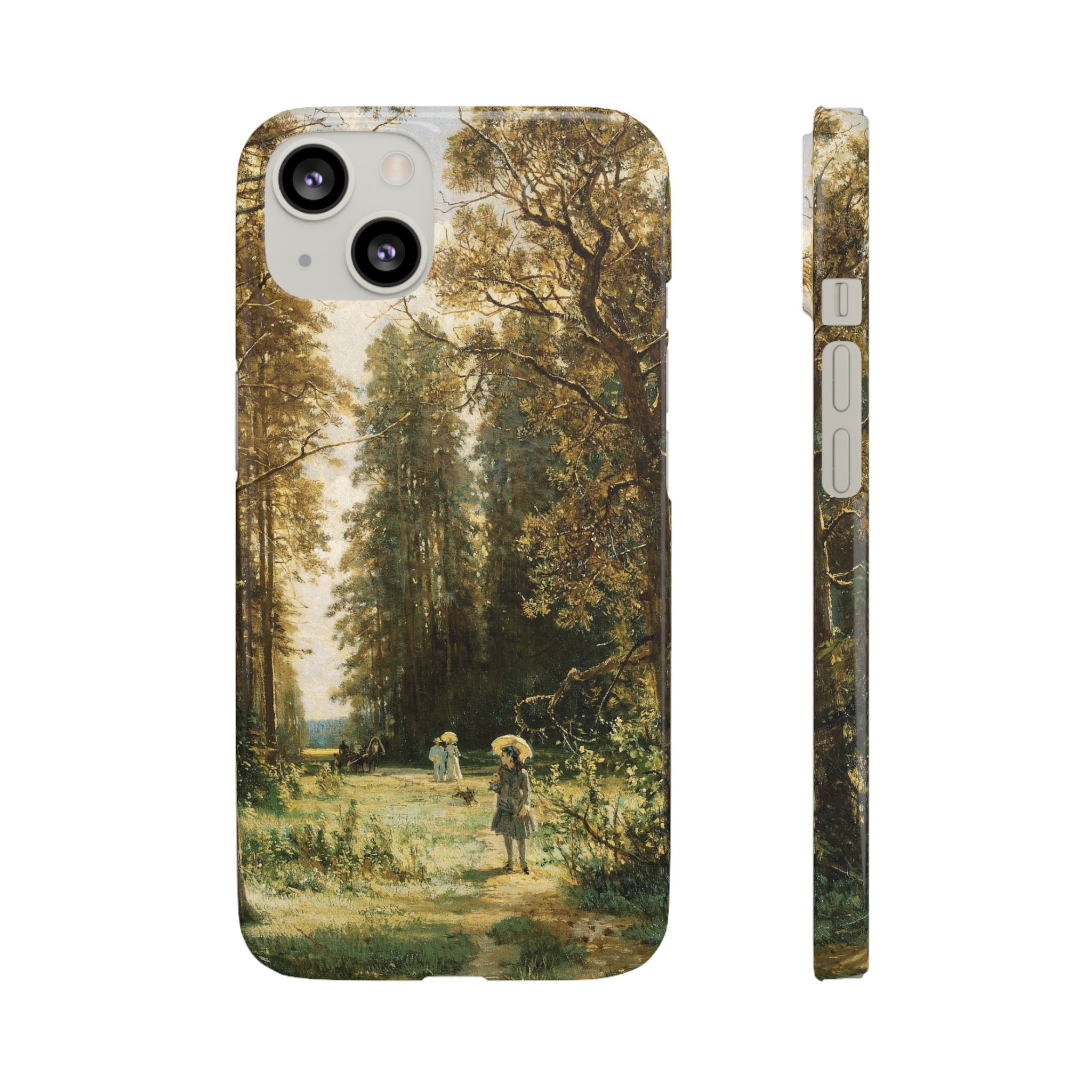 The Path in the Forest by Ivan Ivanovich Shishkin - iPhone Slim Case