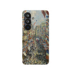 La Rue Montorgueil a Parigi di Claude Monet - Cover sottile per Samsung