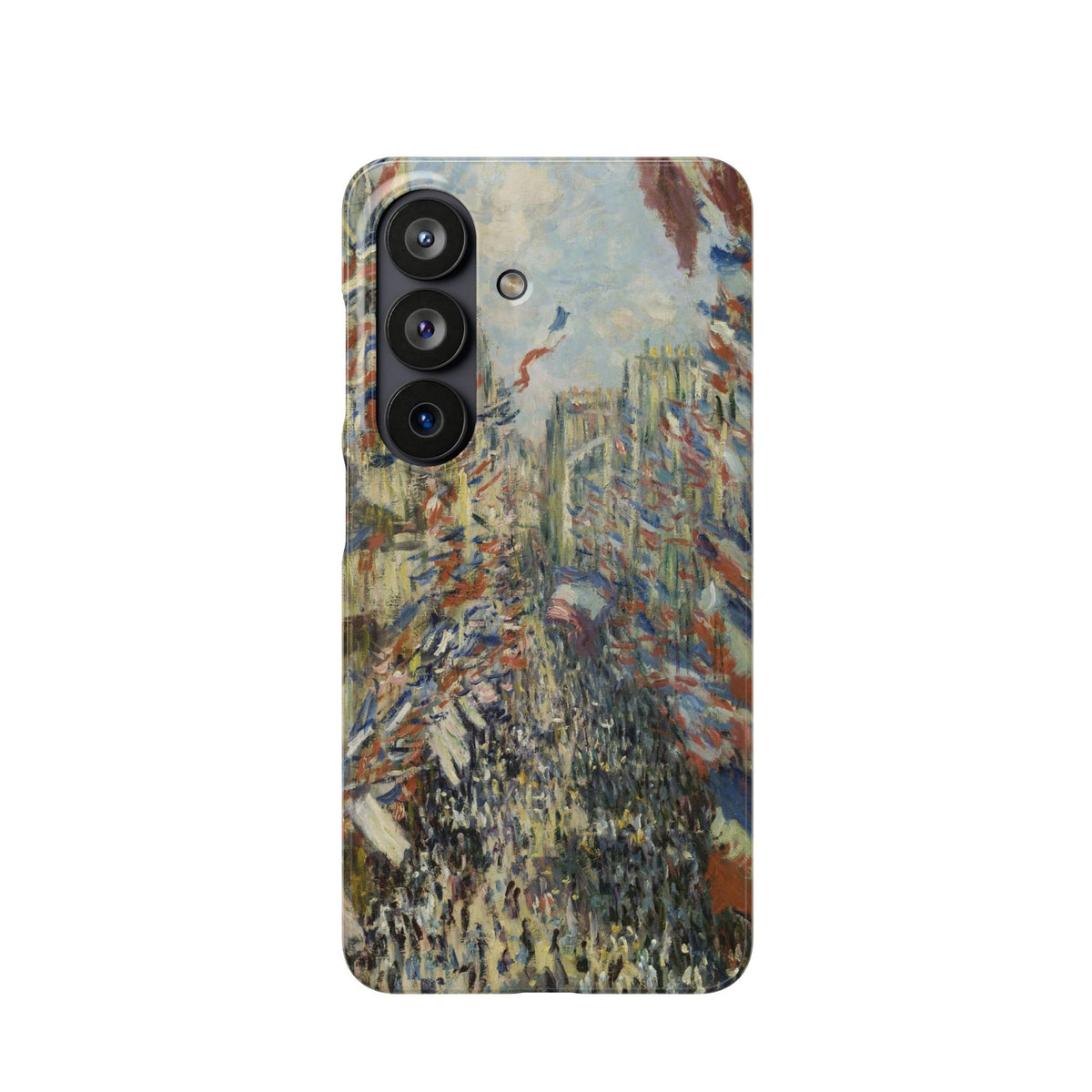 The Rue Montorgueil in Paris by Claude Monet - Samsung Slim Case