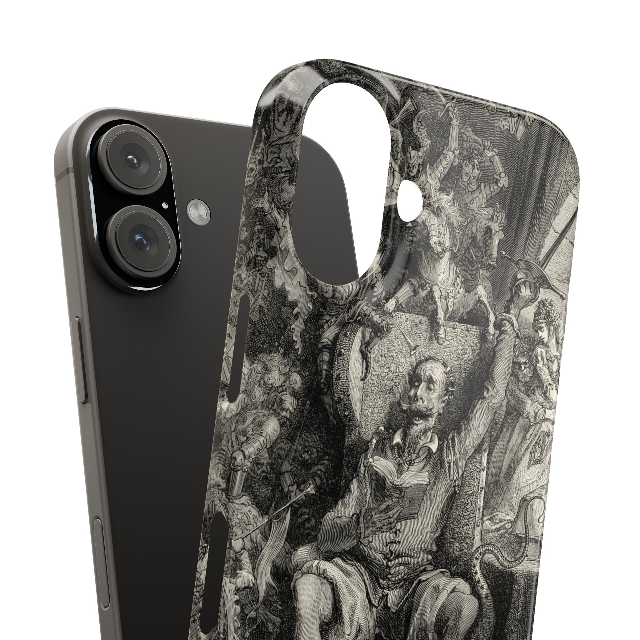 Don Quixote and His Visions by Gustave Doré - iPhone Slim Case