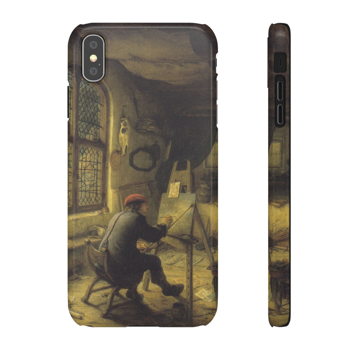The Painter in His Workshop by Adriaen van Ostade - iPhone Slim Case