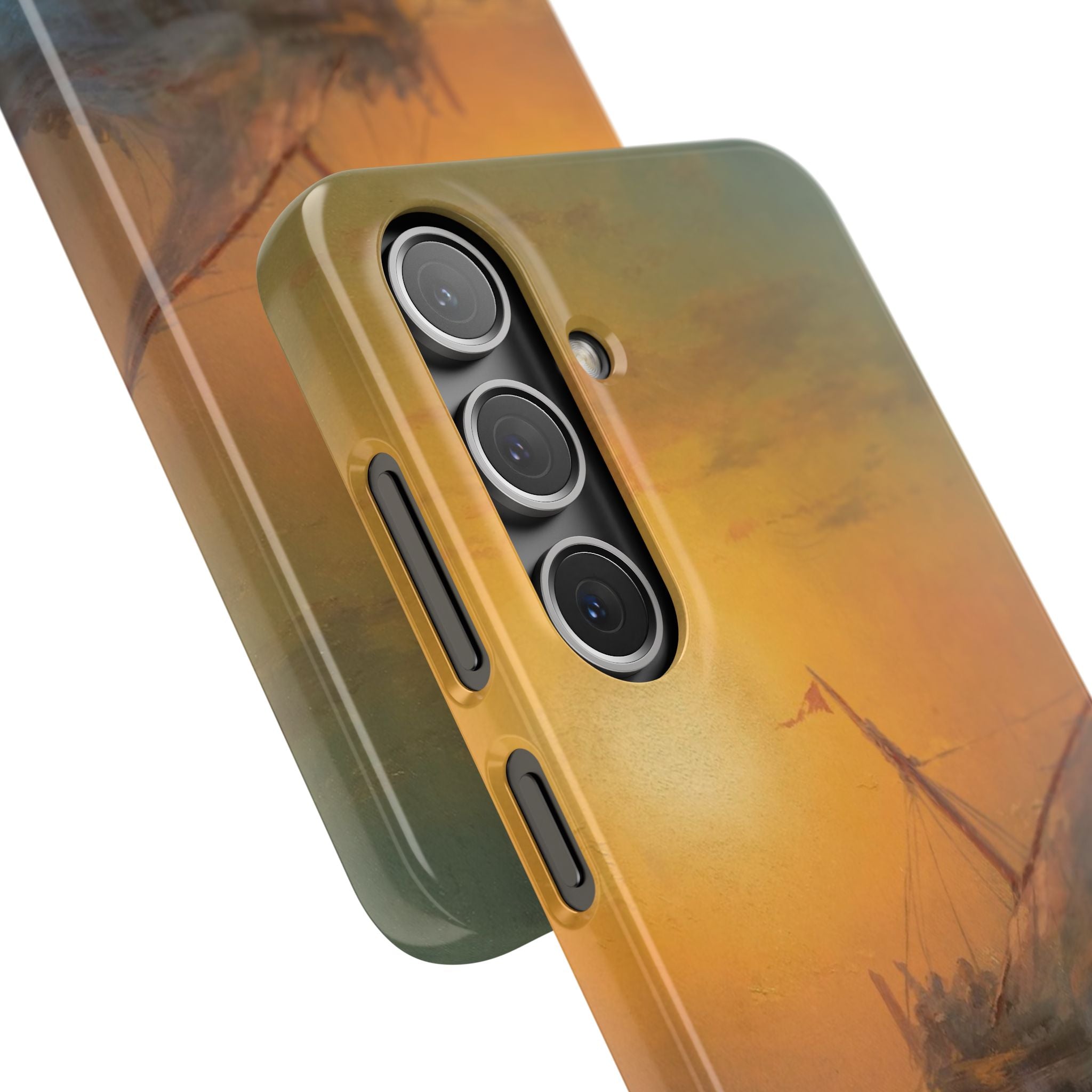 Stürmische See bei Sonnenuntergang von Iwan Aiwasowski – Samsung Slim Case