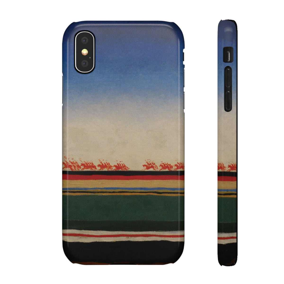 Red Cavalry Riding by Kazimir Malevich - iPhone Slim Case