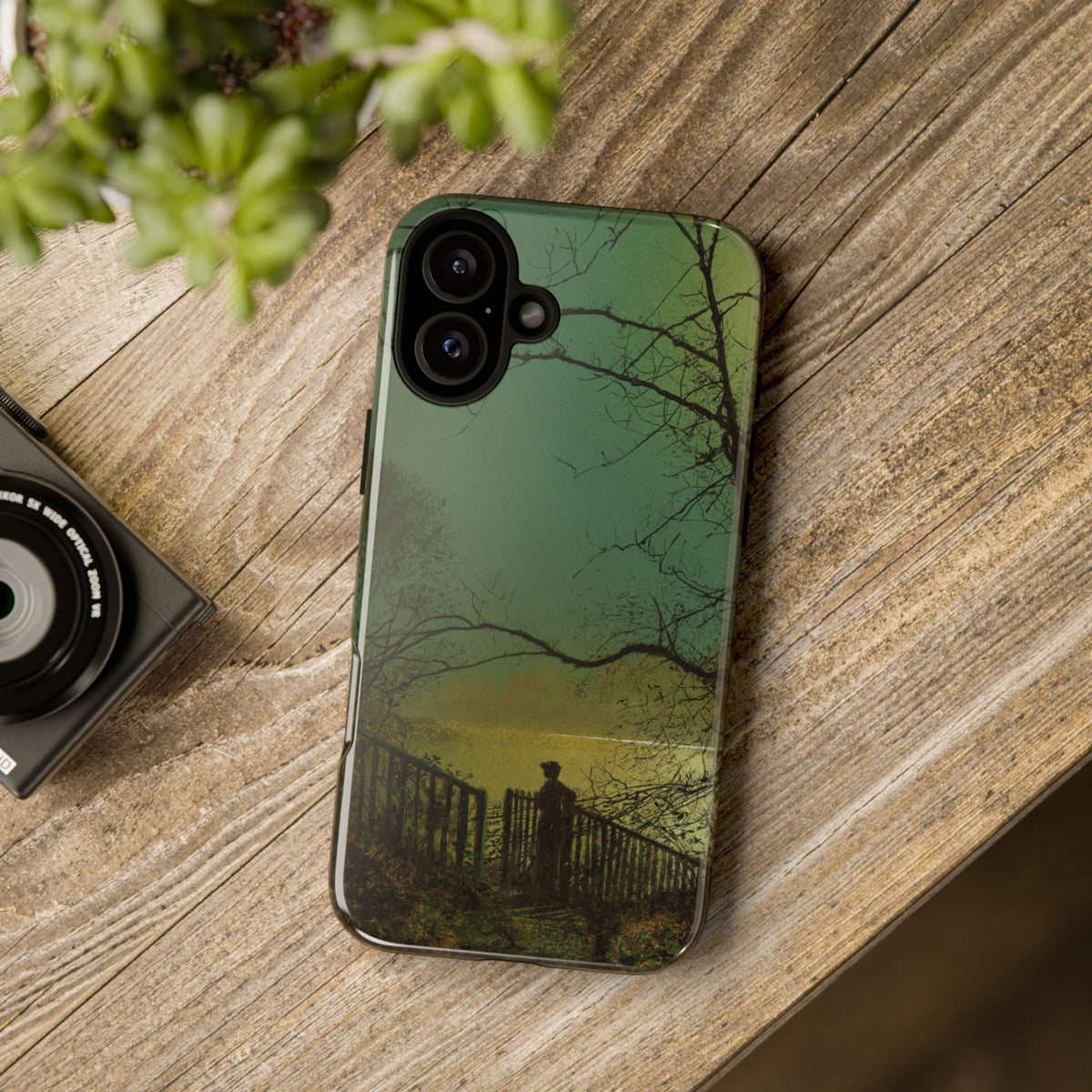 Roundhay Park Lake by John Atkinson Grimshaw - iPhone Tough Case