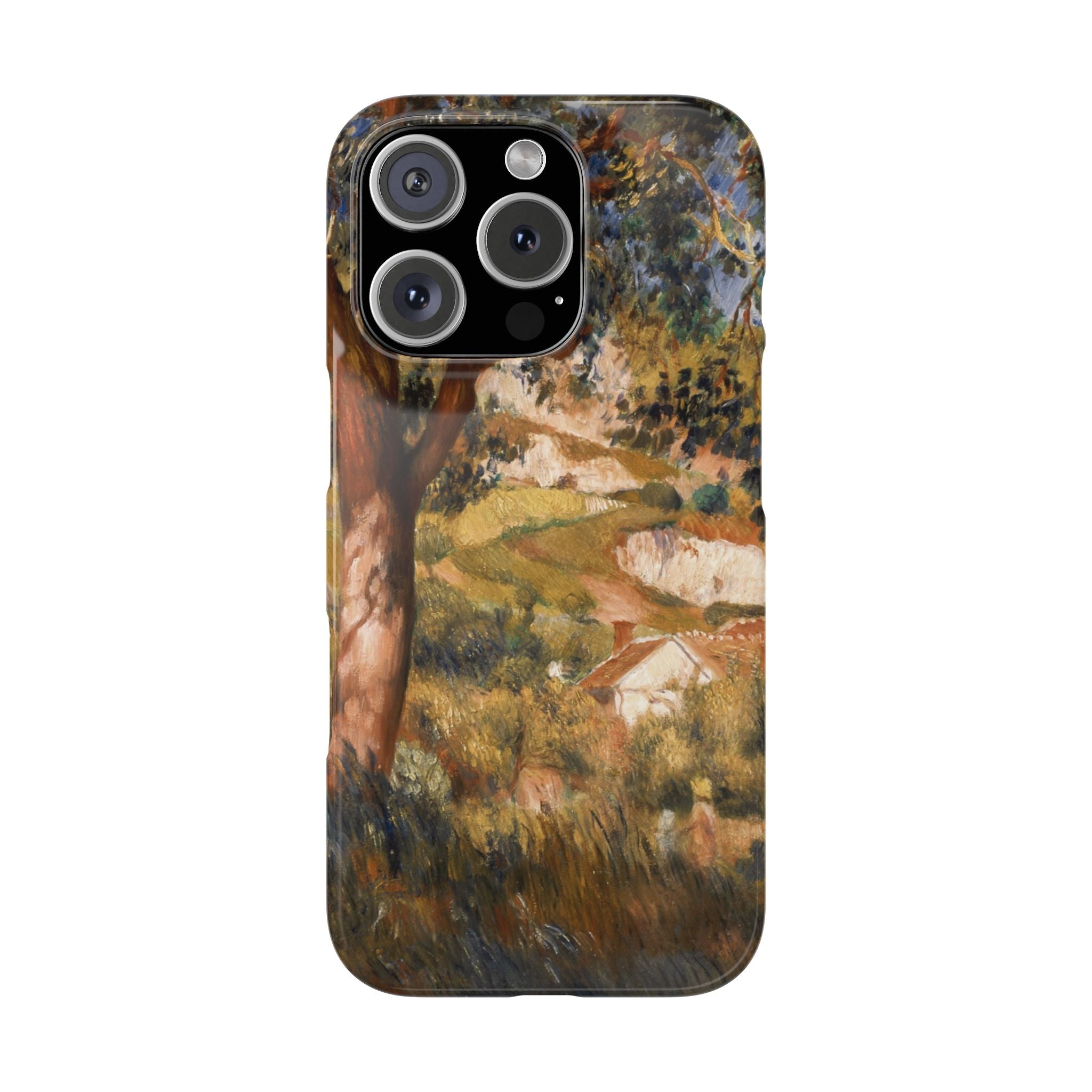 Paysage a La Roche Guyon by Pierre Auguste Renoir - iPhone Slim Case