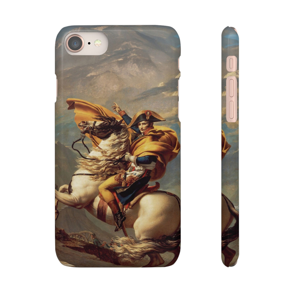 Napoleon at the Saint-Bernard Pass by Jacques-Louis David - iPhone Slim Case