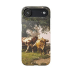 Herd under Trees by Ivan Ivanovich Shishkin - iPhone Slim Case